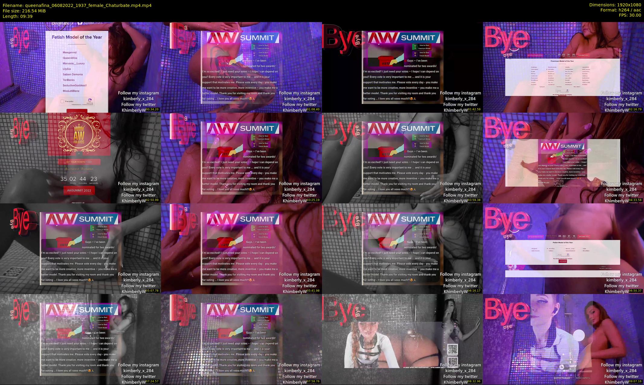 queenafina — 10 minute Chaturbate female cam show recording, 1080p, Aug 6, 2022