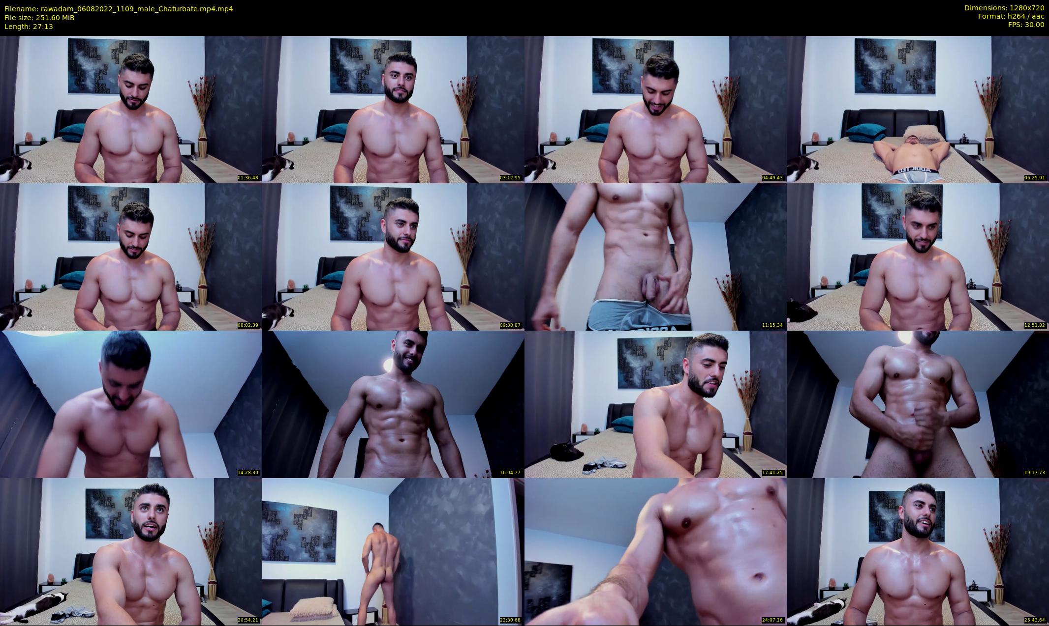 rawadam — 28 minute Chaturbate male cam show recording, 720p, Aug 6, 2022