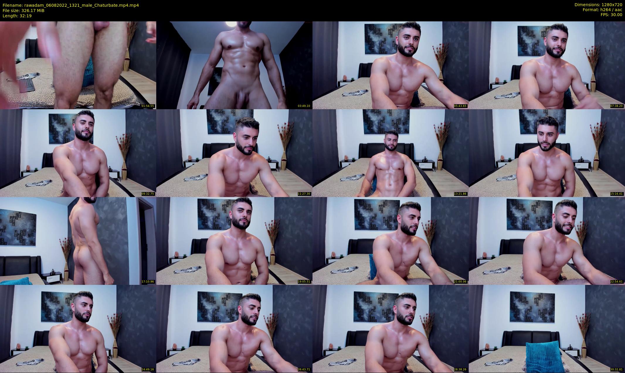 rawadam — 33 minute Chaturbate male cam show recording, 720p, Aug 6, 2022