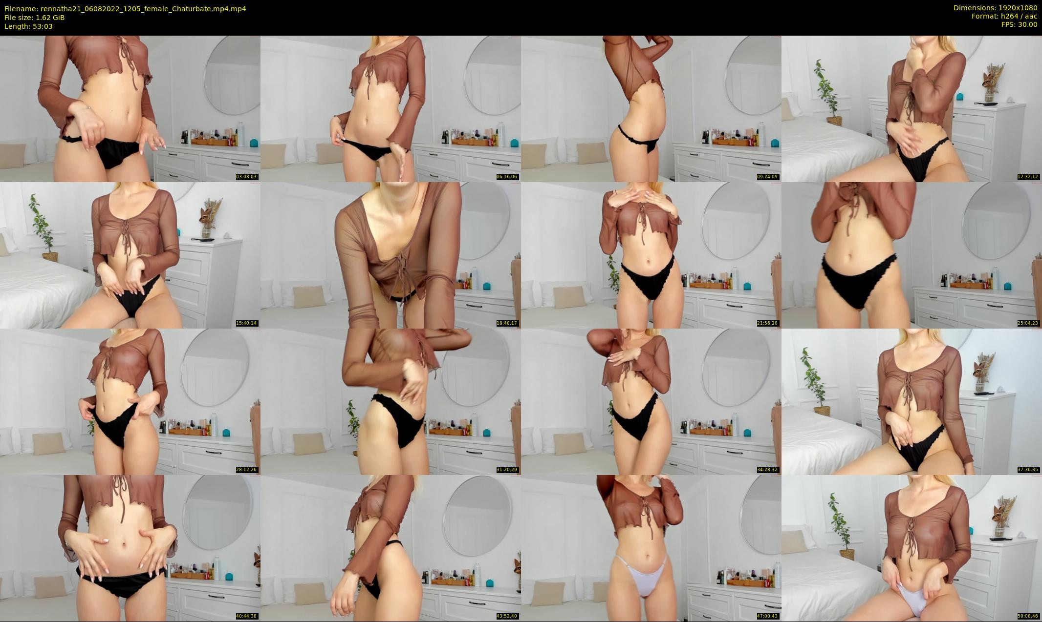 rennatha21 — 54 minute Chaturbate female cam show recording, 1080p, Aug 6, 2022