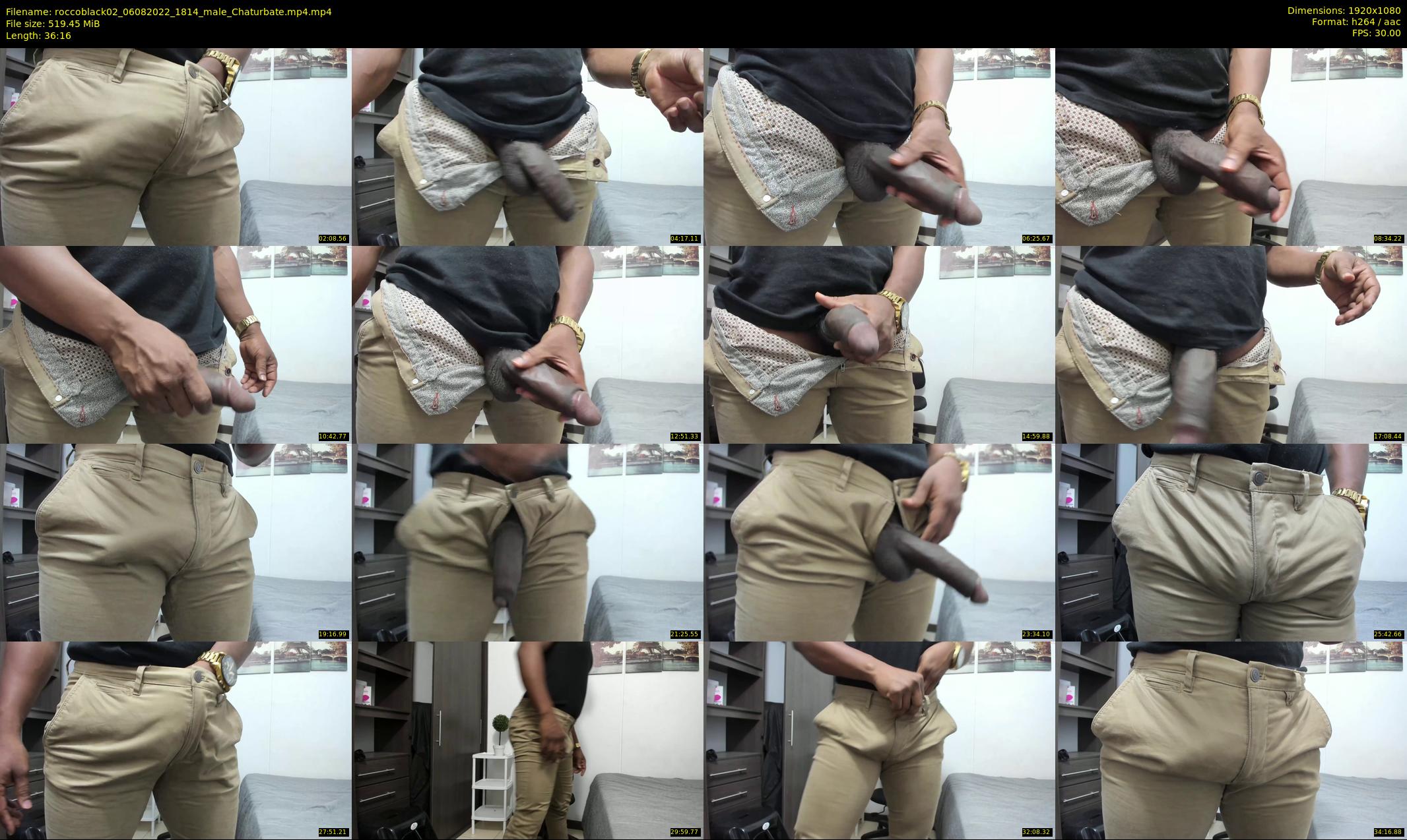 roccoblack02 — 37 minute Chaturbate male cam show recording, 1080p, Aug 6, 2022