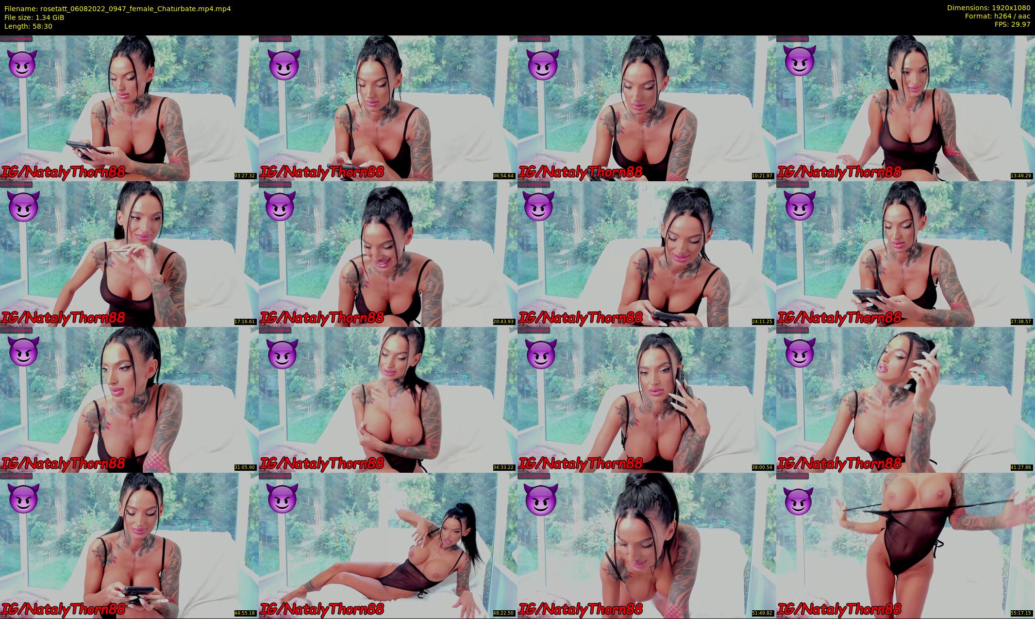 rosetatt — 59 minute Chaturbate female cam show recording, 1080p, Aug 6, 2022