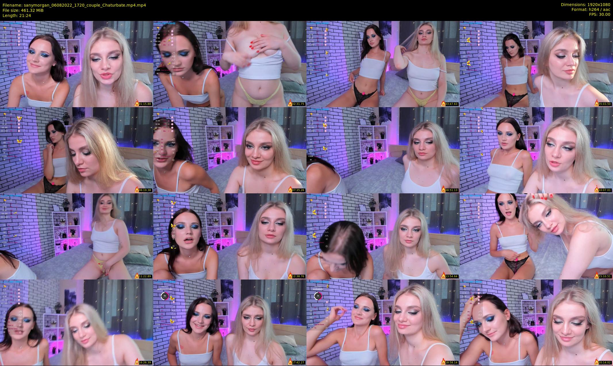 sanymorgan — 22 minute Chaturbate couple cam show recording, 1080p, Aug 6, 2022