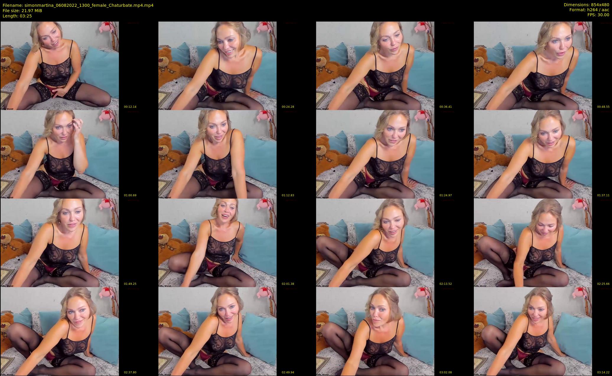 simonmartina — 4 minute Chaturbate female cam show recording, 480p, Aug 6, 2022