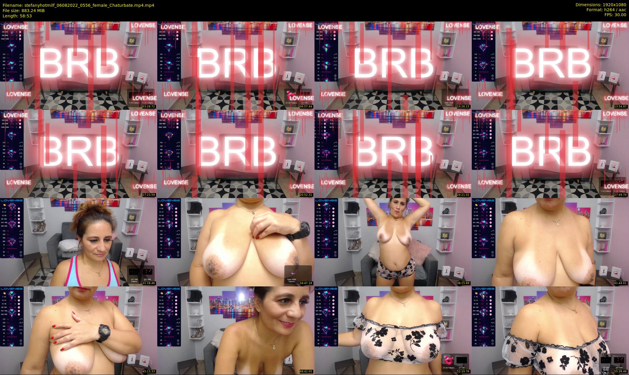 stefanyhotmilf — 59 minute Chaturbate female cam show recording, 1080p, Aug 6, 2022