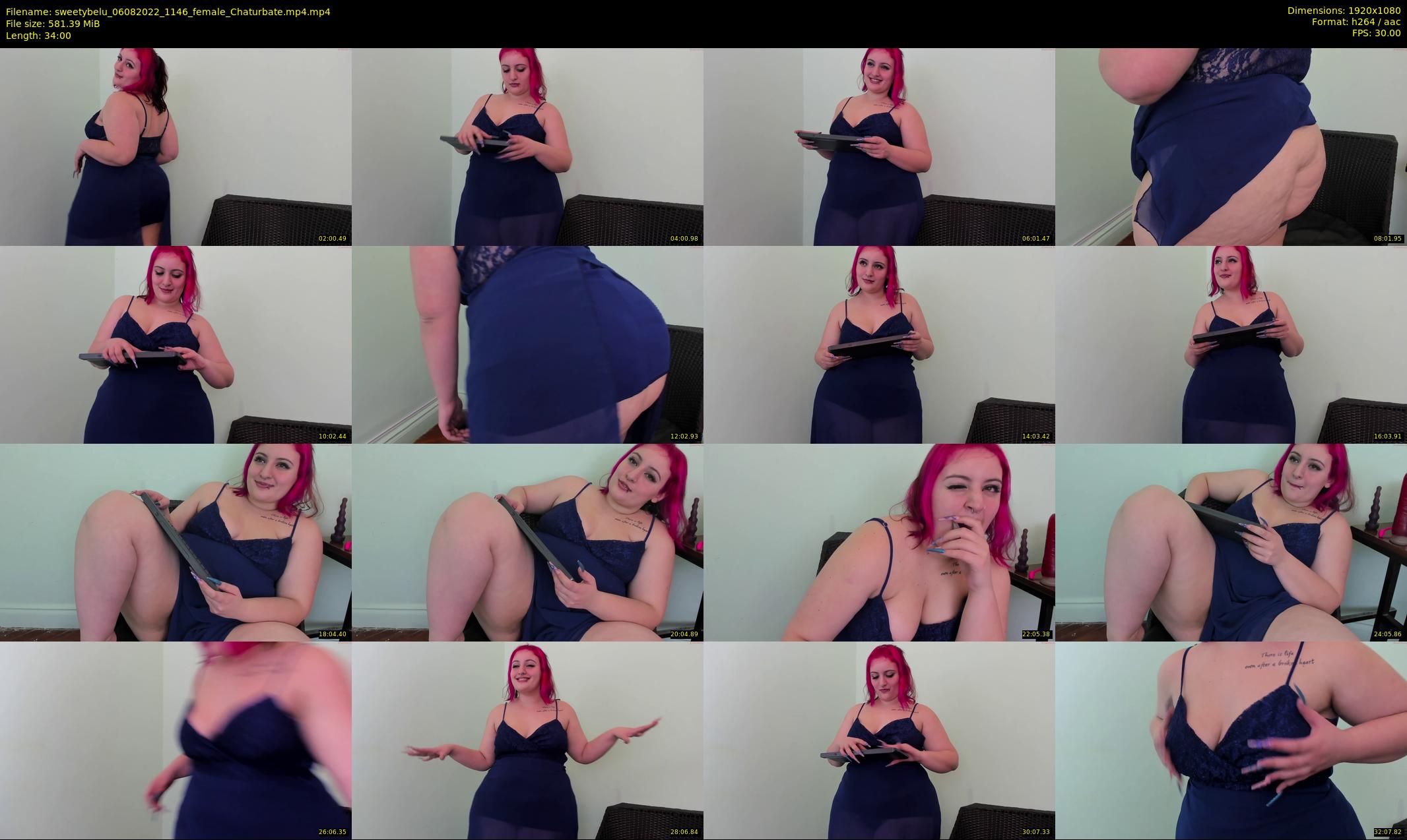 sweetybelu — 34 minute Chaturbate female cam show recording, 1080p, Aug 6, 2022