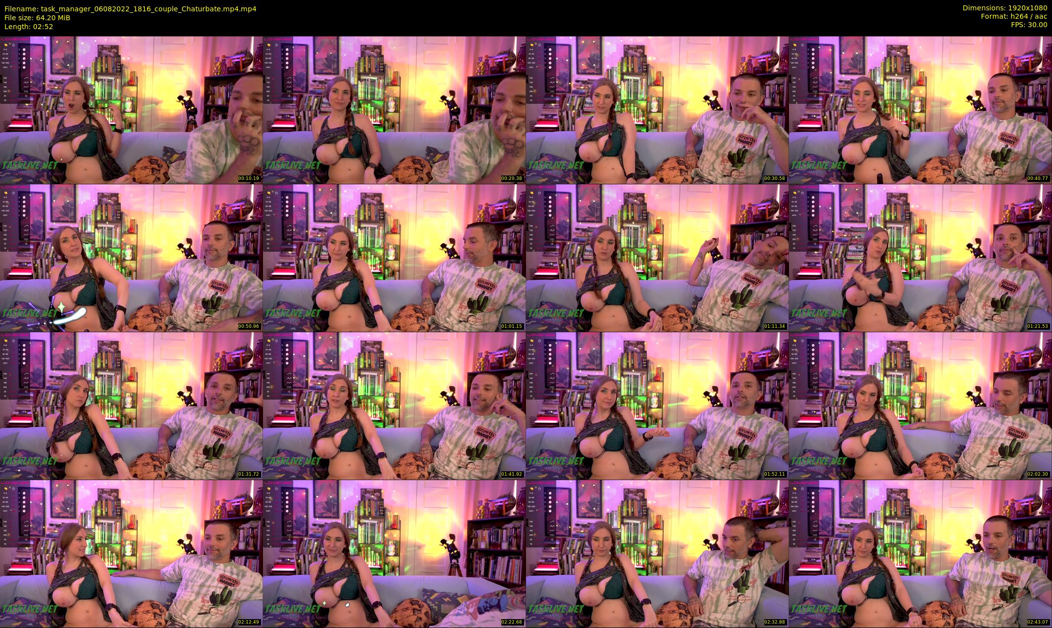 task_manager — 3 minute Chaturbate couple cam show recording, 1080p, Aug 6, 2022