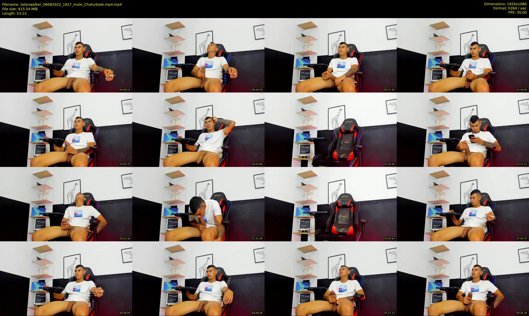 tatanwalker — 54 minute Chaturbate male cam show recording, 1080p, Aug 6, 2022
