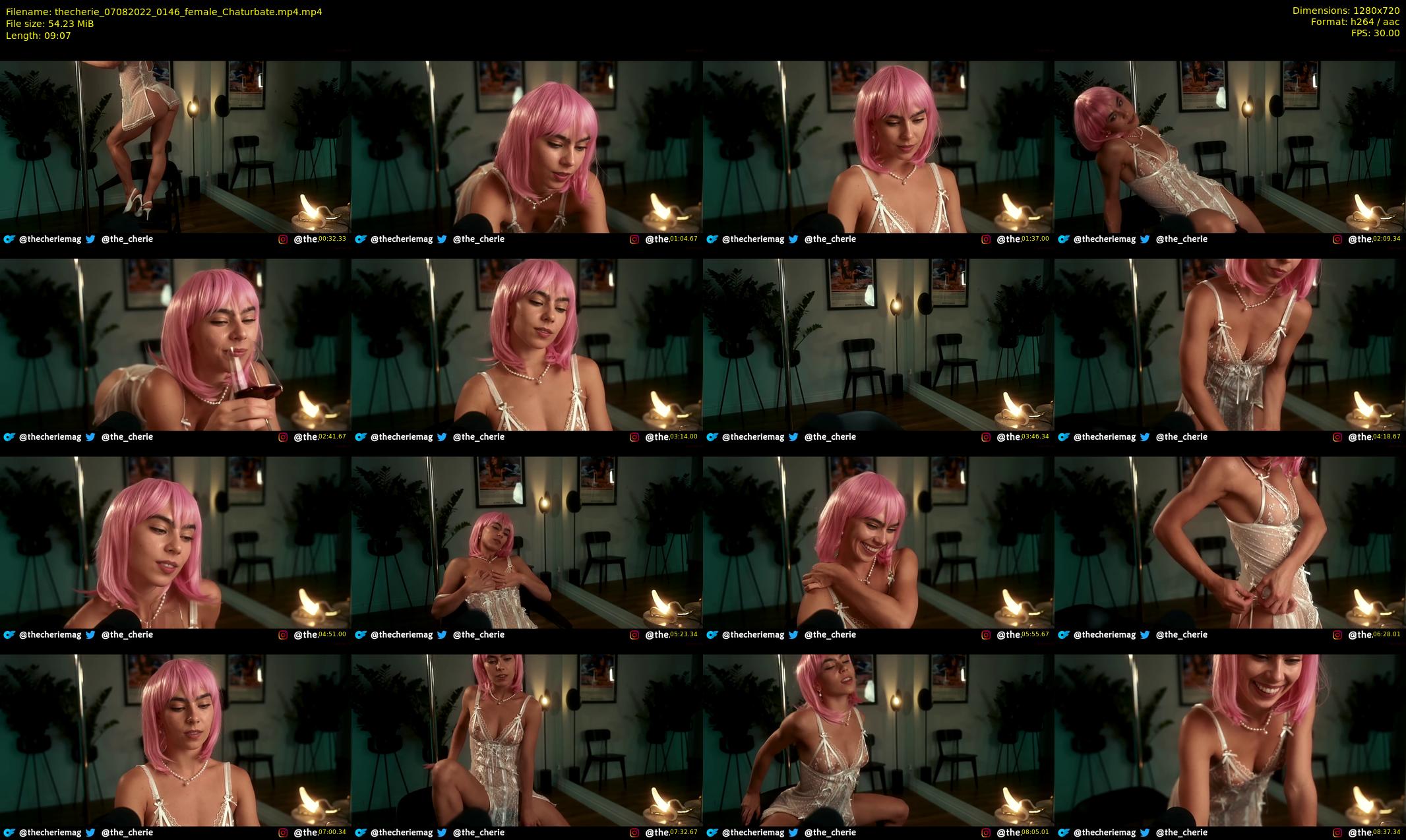 thecherie — 10 minute Chaturbate female cam show recording, 720p, Aug 7, 2022