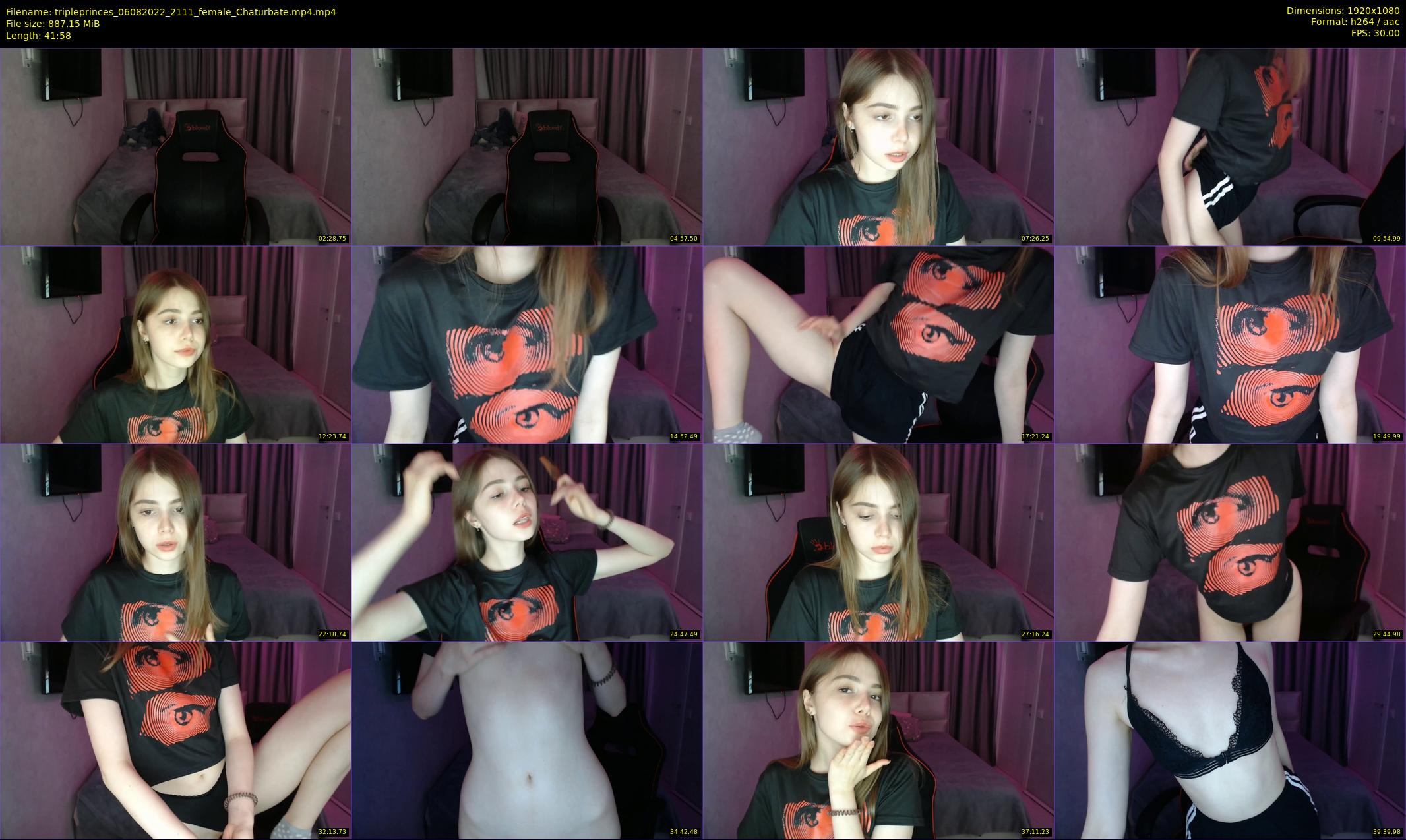 tripleprinces — 42 minute Chaturbate female cam show recording, 1080p, Aug 6, 2022