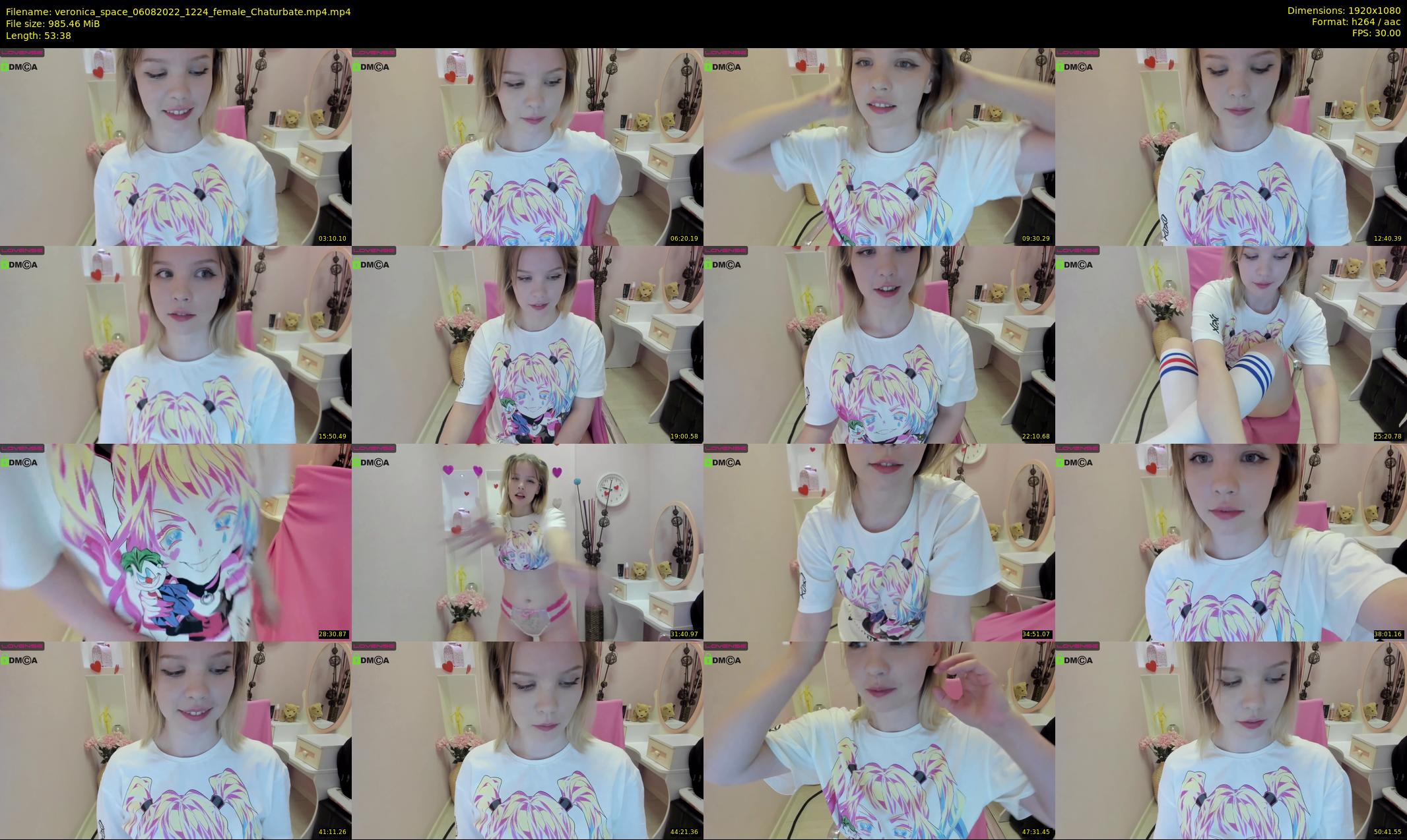 veronica_space — 54 minute Chaturbate female cam show recording, 1080p, Aug 6, 2022