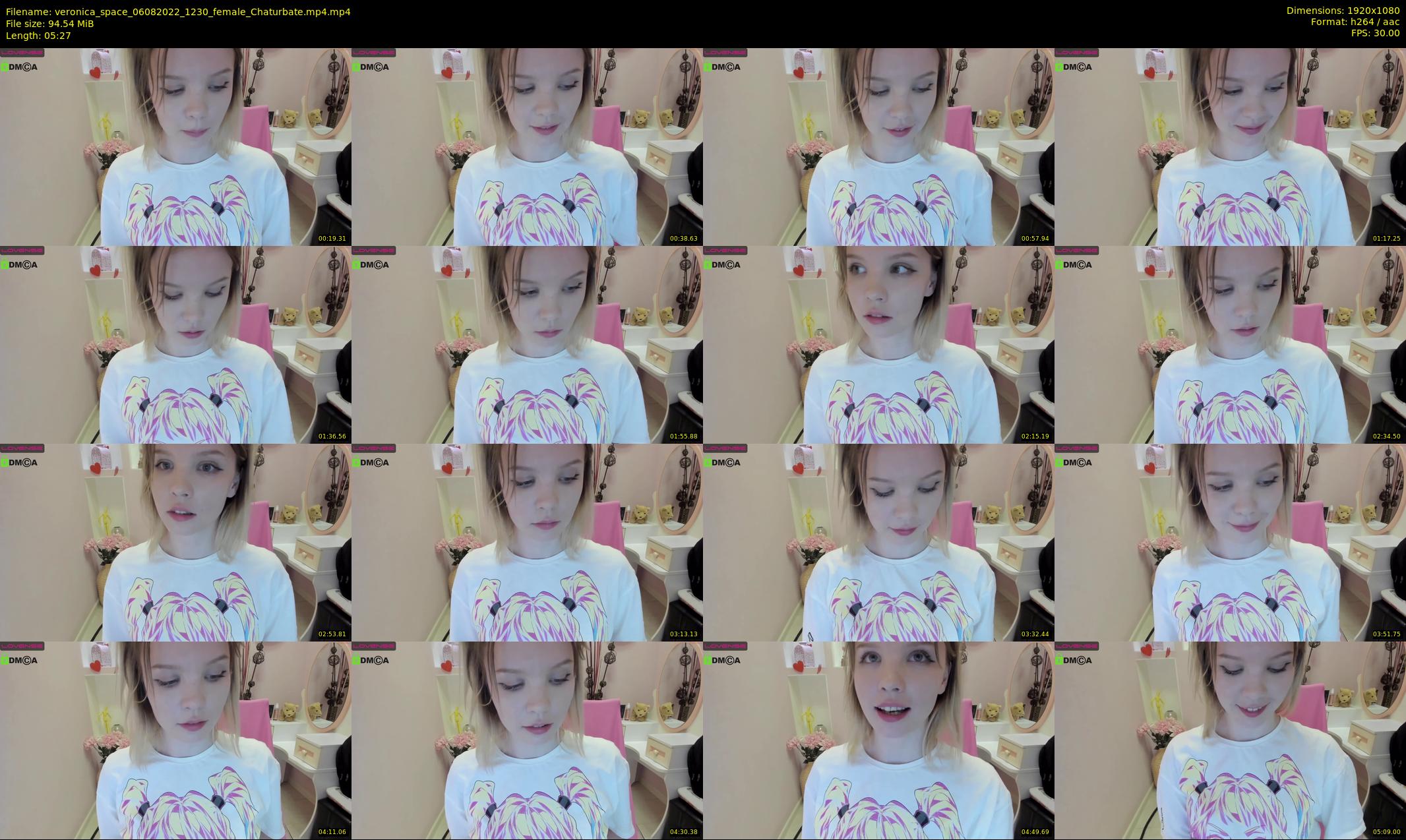 veronica_space — 6 minute Chaturbate female cam show recording, 1080p, Aug 6, 2022