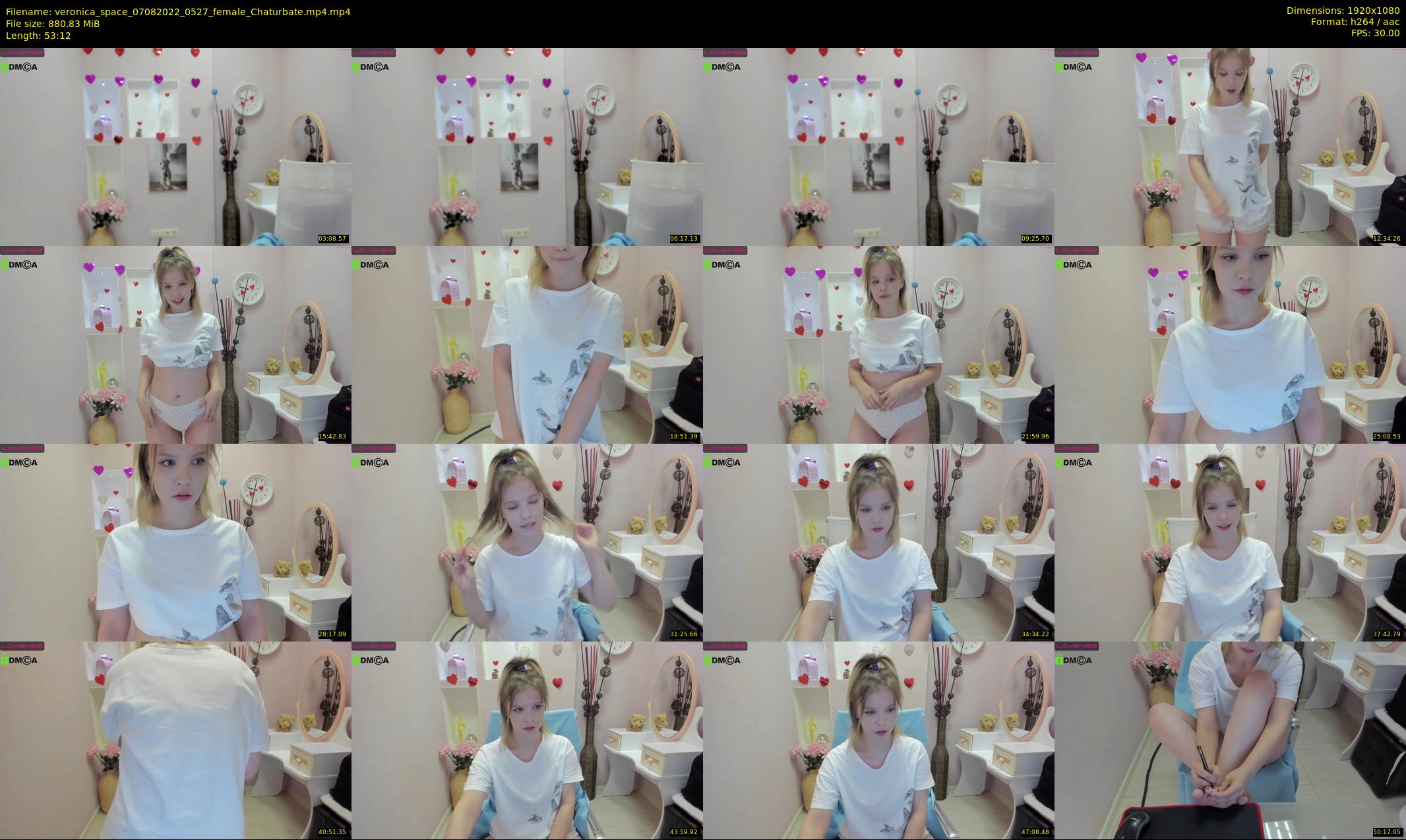veronica_space — 54 minute Chaturbate female cam show recording, 1080p, Aug 7, 2022