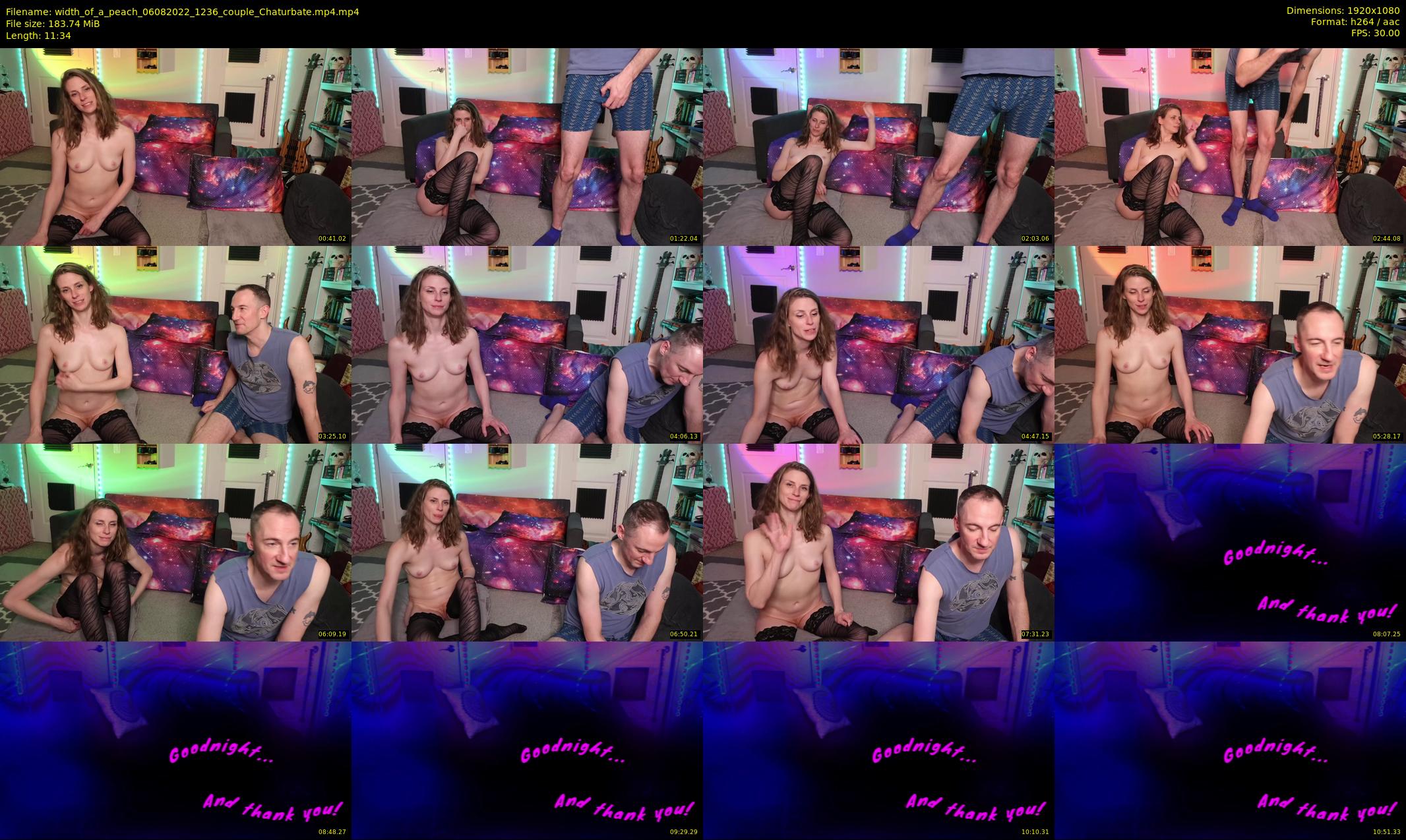 width_of_a_peach — 12 minute Chaturbate couple cam show recording, 1080p, Aug 6, 2022