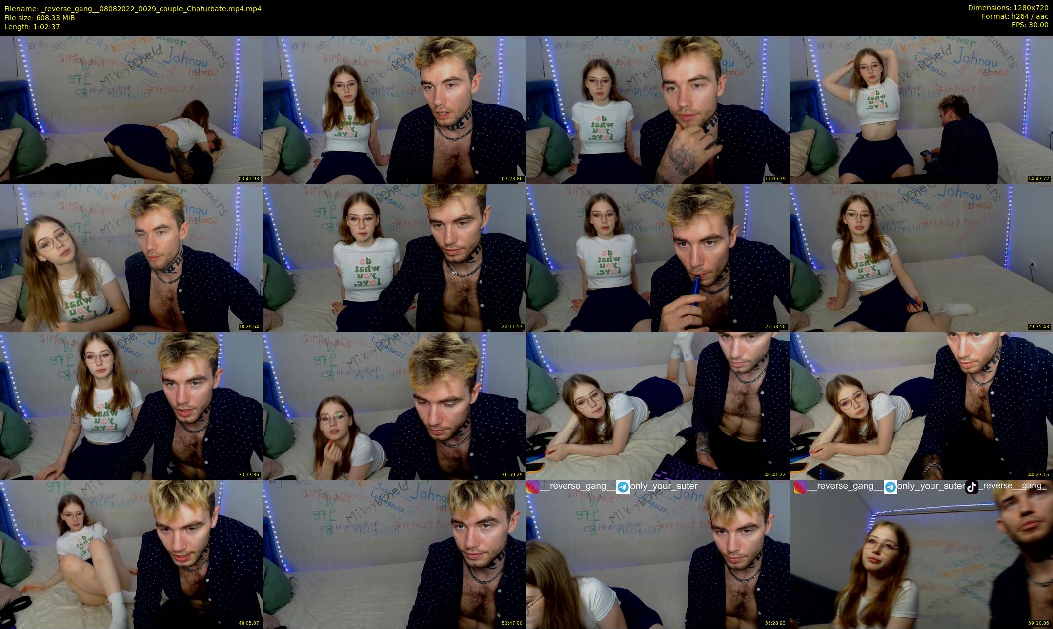 _reverse_gang_ — 63 minute Chaturbate couple cam show recording, 720p, Aug 8, 2022