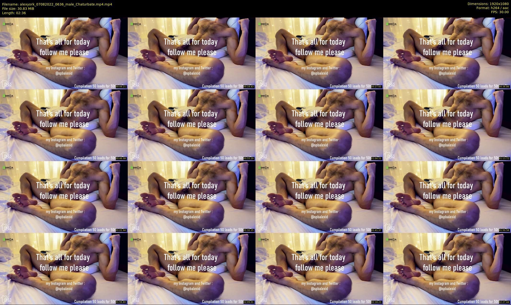 alexyork — 3 minute Chaturbate male cam show recording, 1080p, Aug 7, 2022