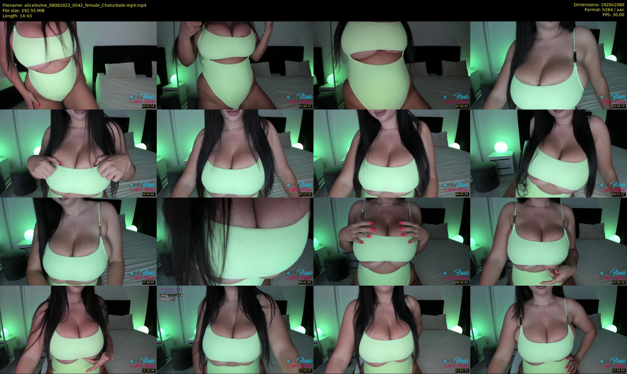 alicelevine — 15 minute Chaturbate female cam show recording, 1080p, Aug 8, 2022