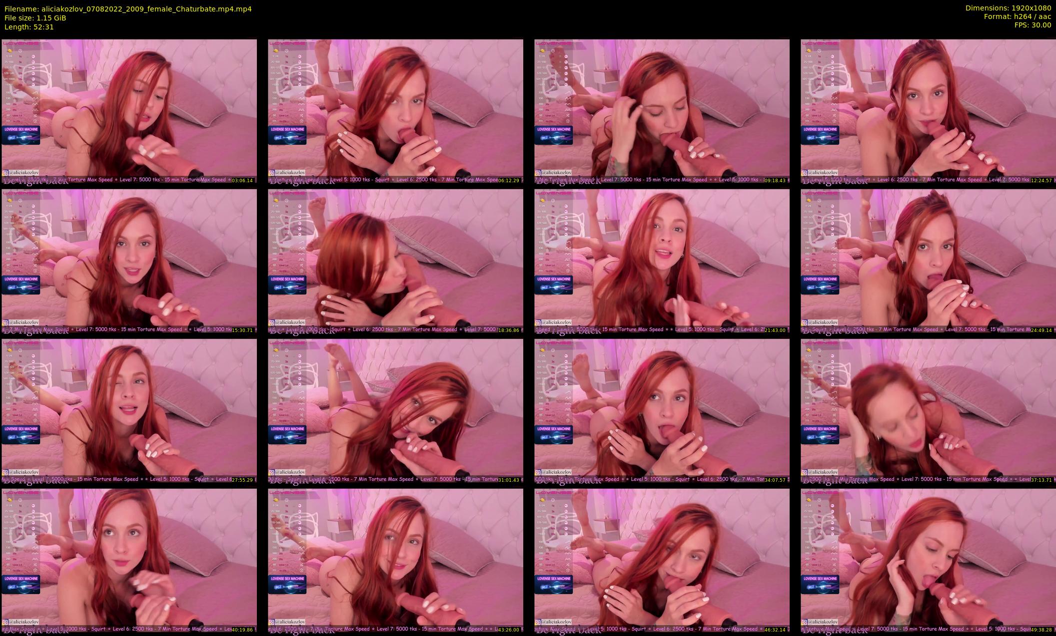 aliciakozlov — 53 minute Chaturbate female cam show recording, 1080p, Aug 7, 2022