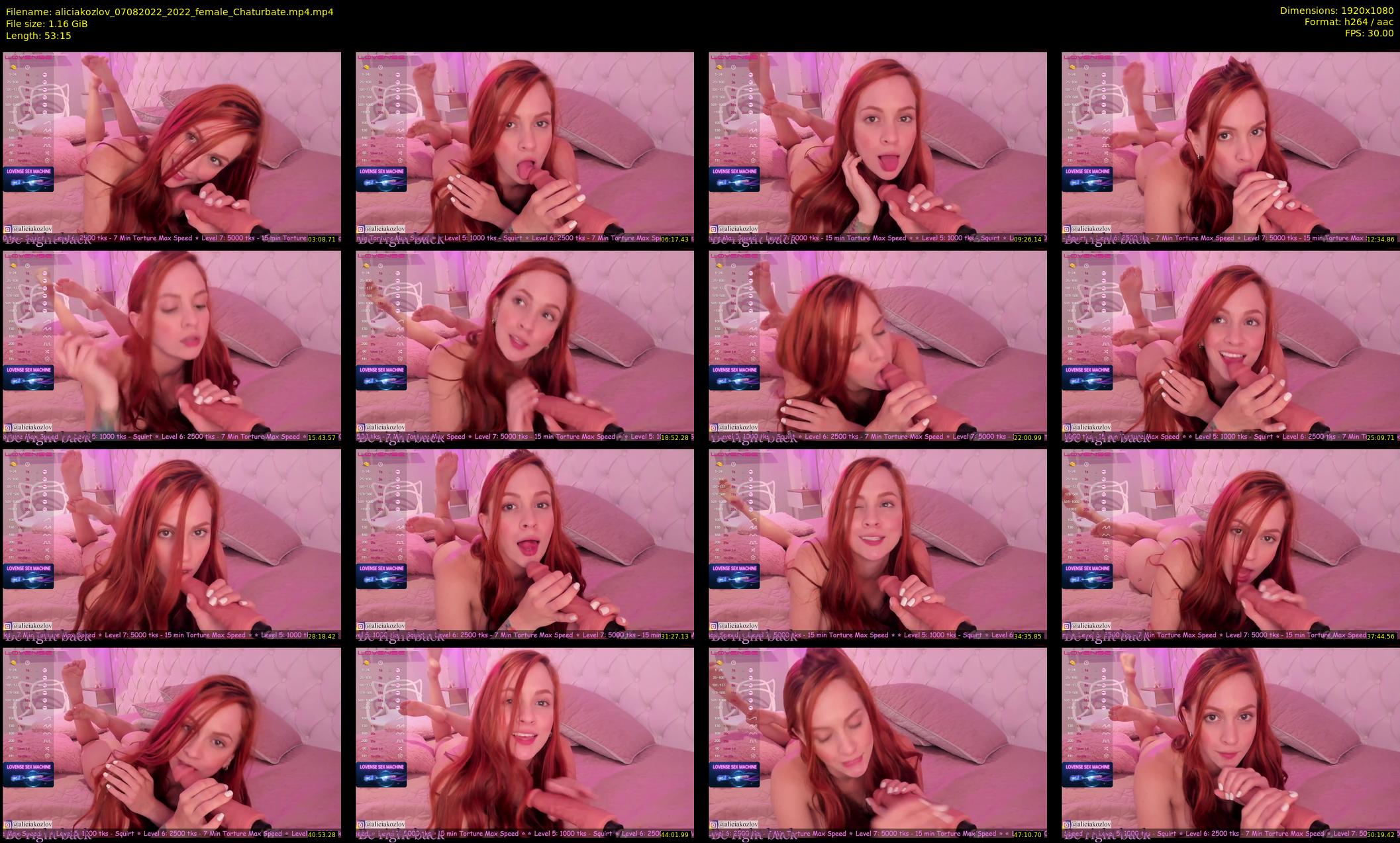 aliciakozlov — 54 minute Chaturbate female cam show recording, 1080p, Aug 7, 2022