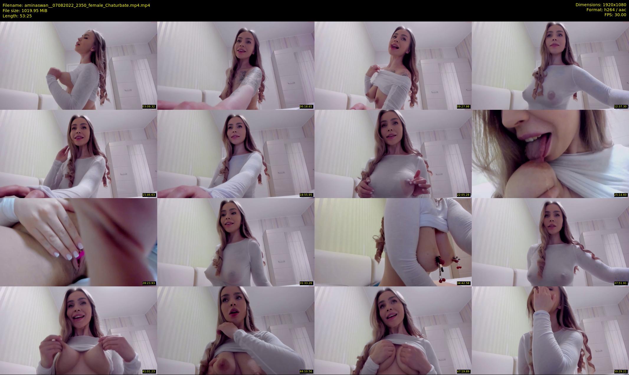 aminaswan_ — 54 minute Chaturbate female cam show recording, 1080p, Aug 7, 2022