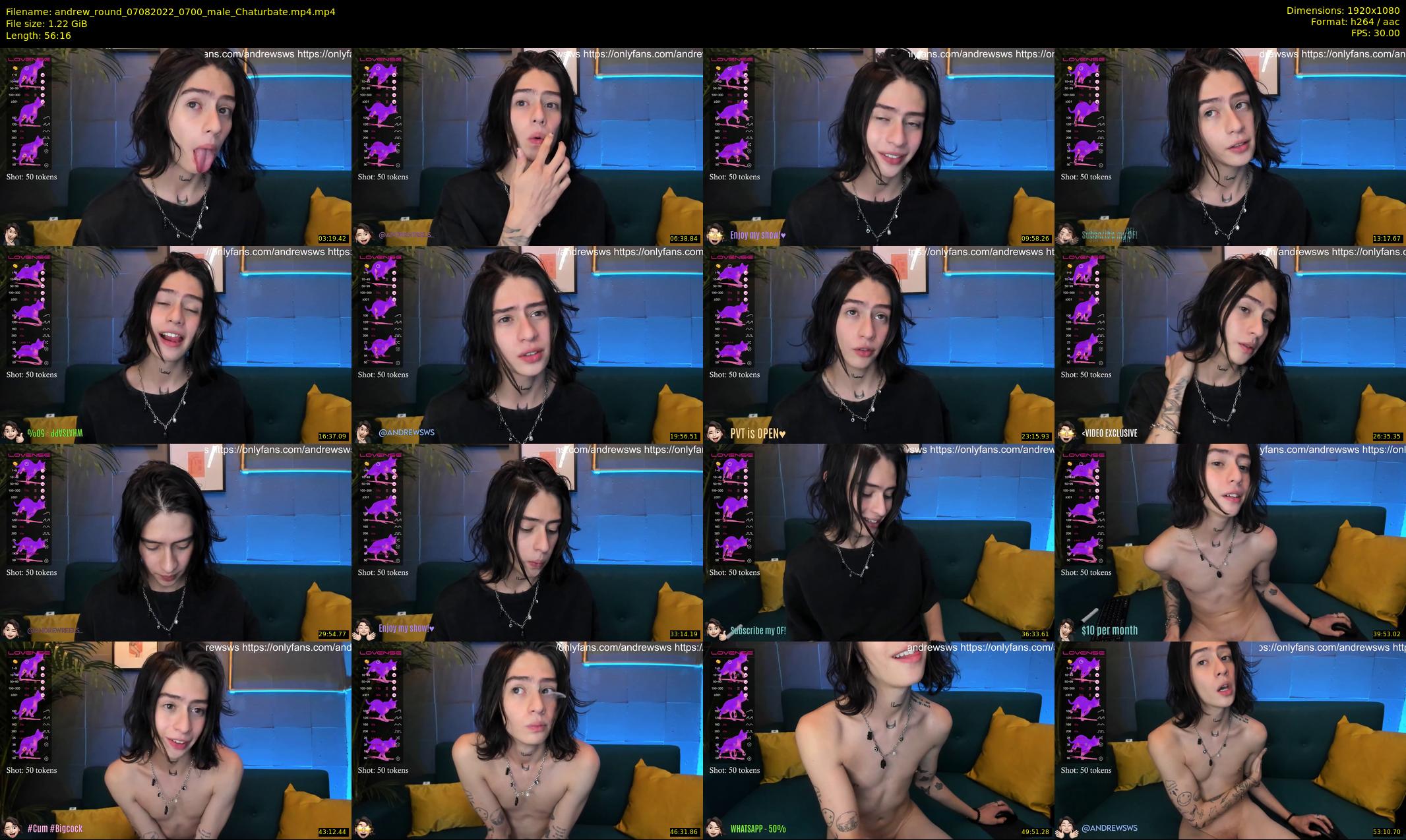 andrew_round — 57 minute Chaturbate male cam show recording, 1080p, Aug 7, 2022