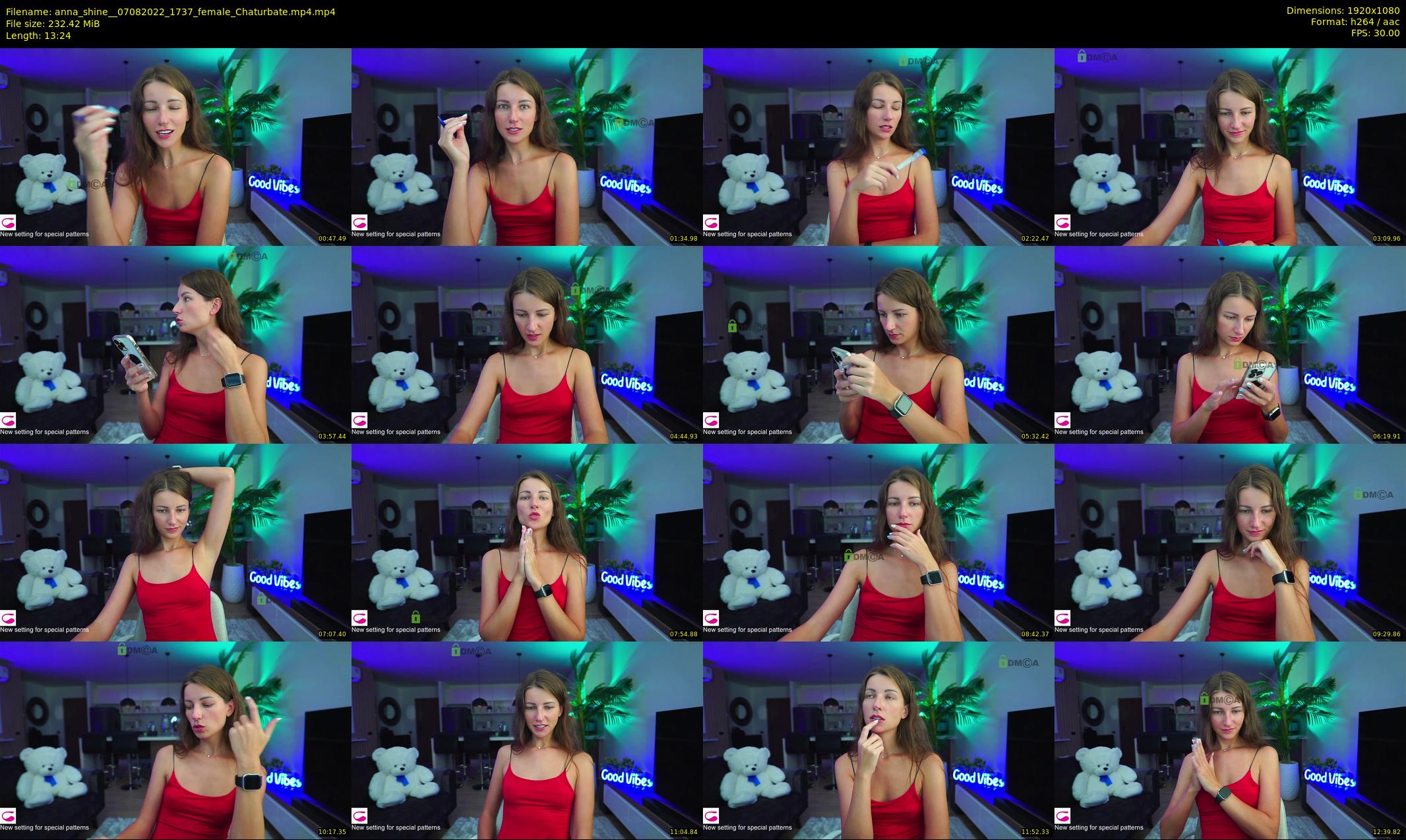anna_shine_ — 14 minute Chaturbate female cam show recording, 1080p, Aug 7, 2022