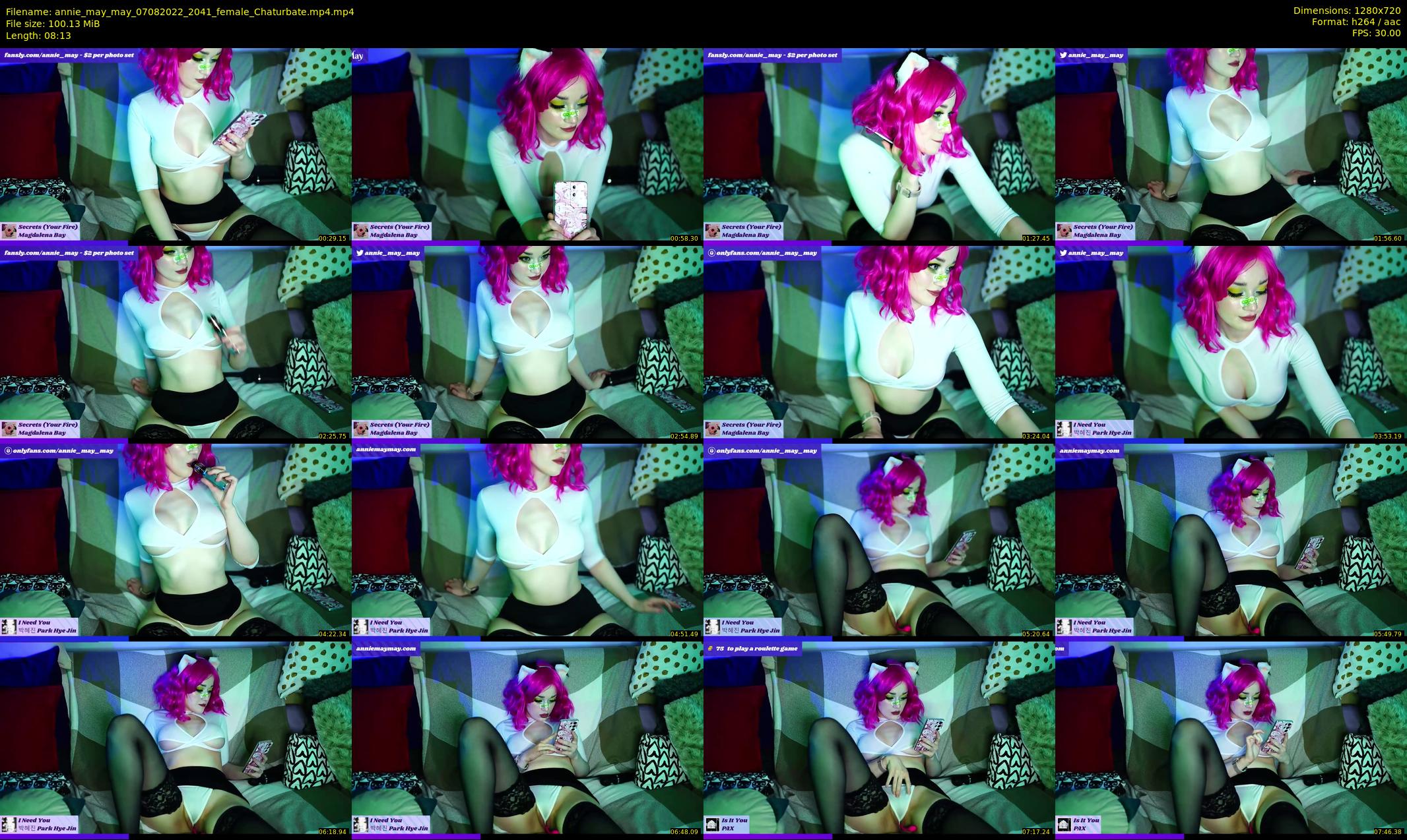 annie_may_may — 9 minute Chaturbate female cam show recording, 720p, Aug 7, 2022