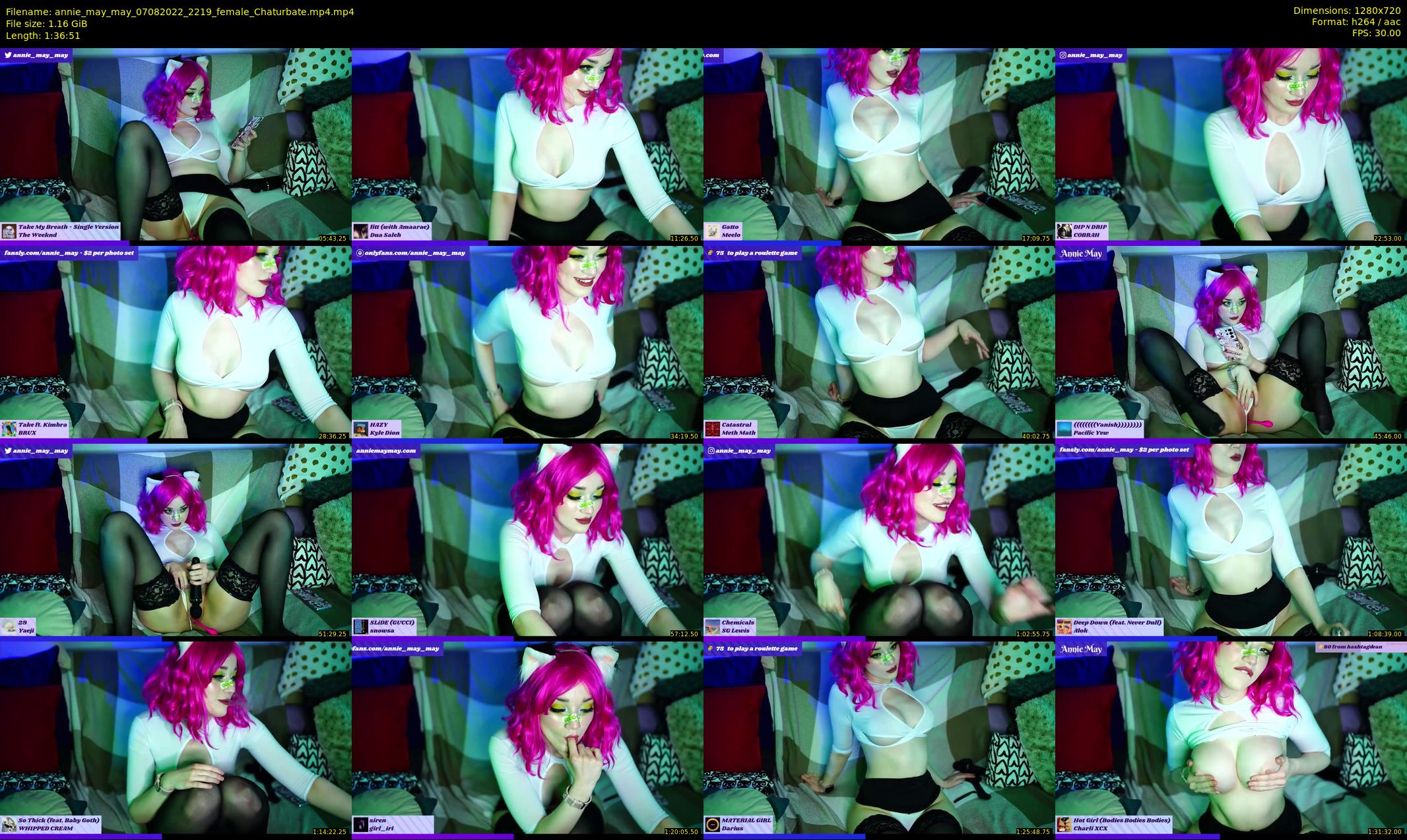 annie_may_may — 97 minute Chaturbate female cam show recording, 720p, Aug 7, 2022