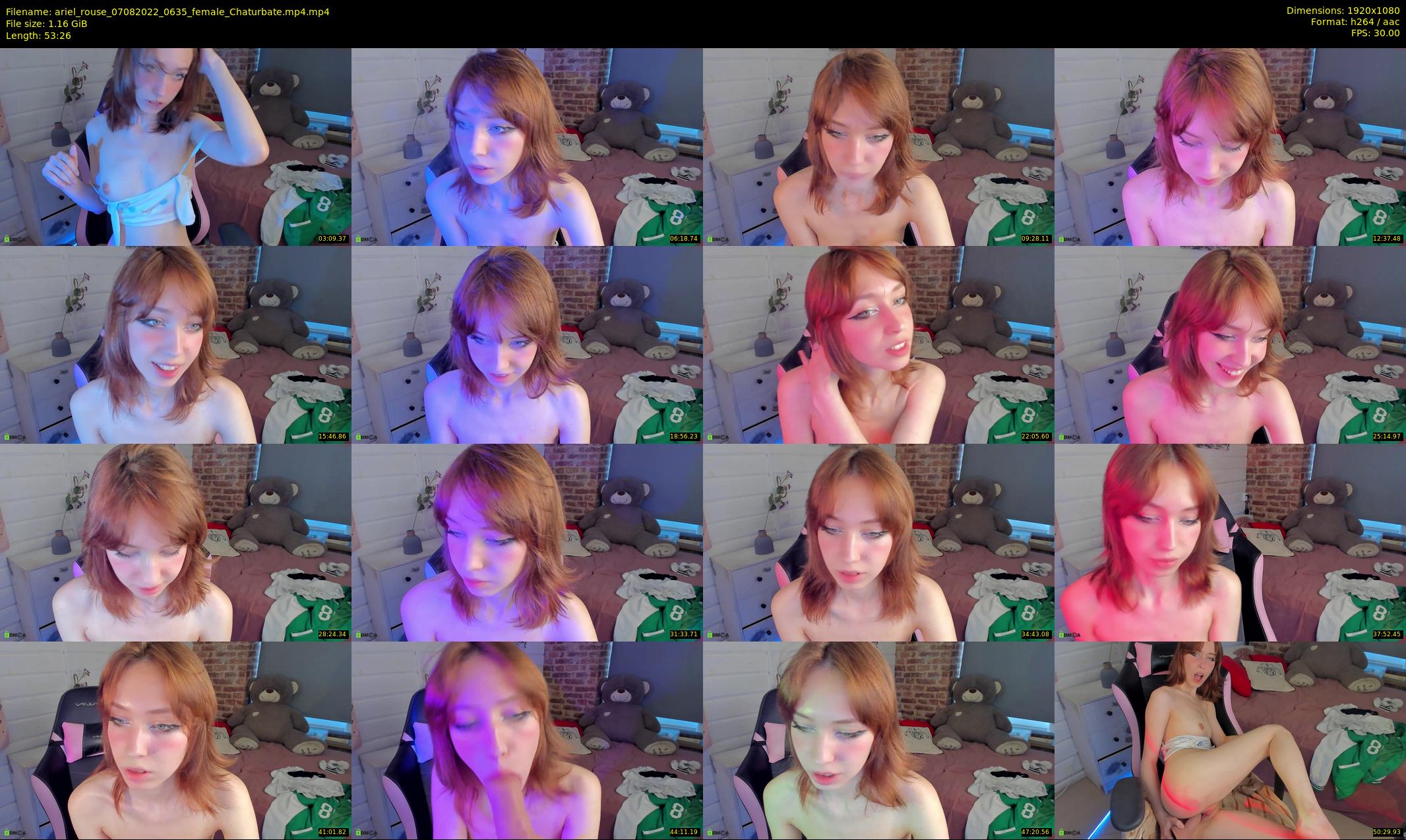 ariel_rouse — 54 minute Chaturbate female cam show recording, 1080p, Aug 7, 2022