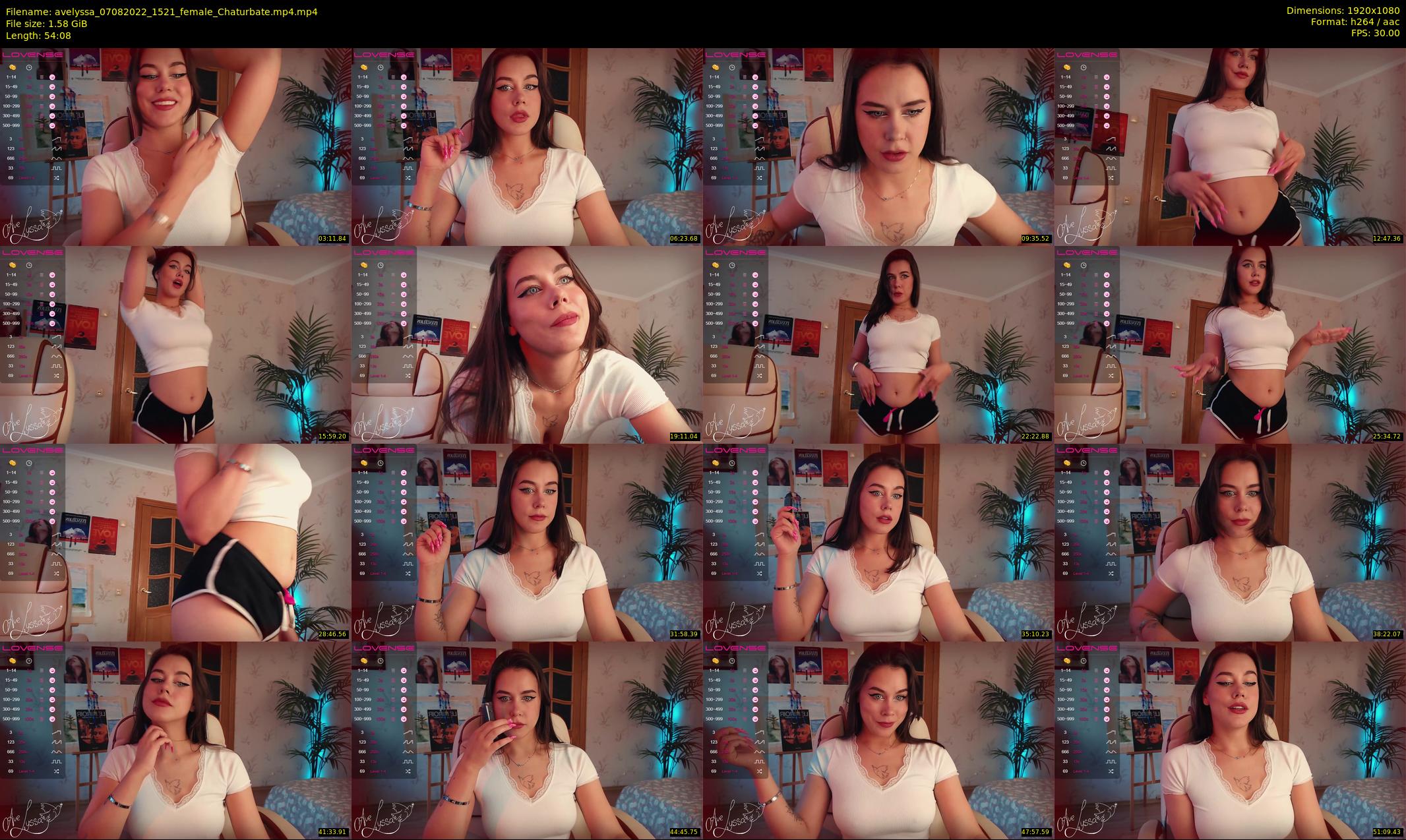 avelyssa — 55 minute Chaturbate female cam show recording, 1080p, Aug 7, 2022