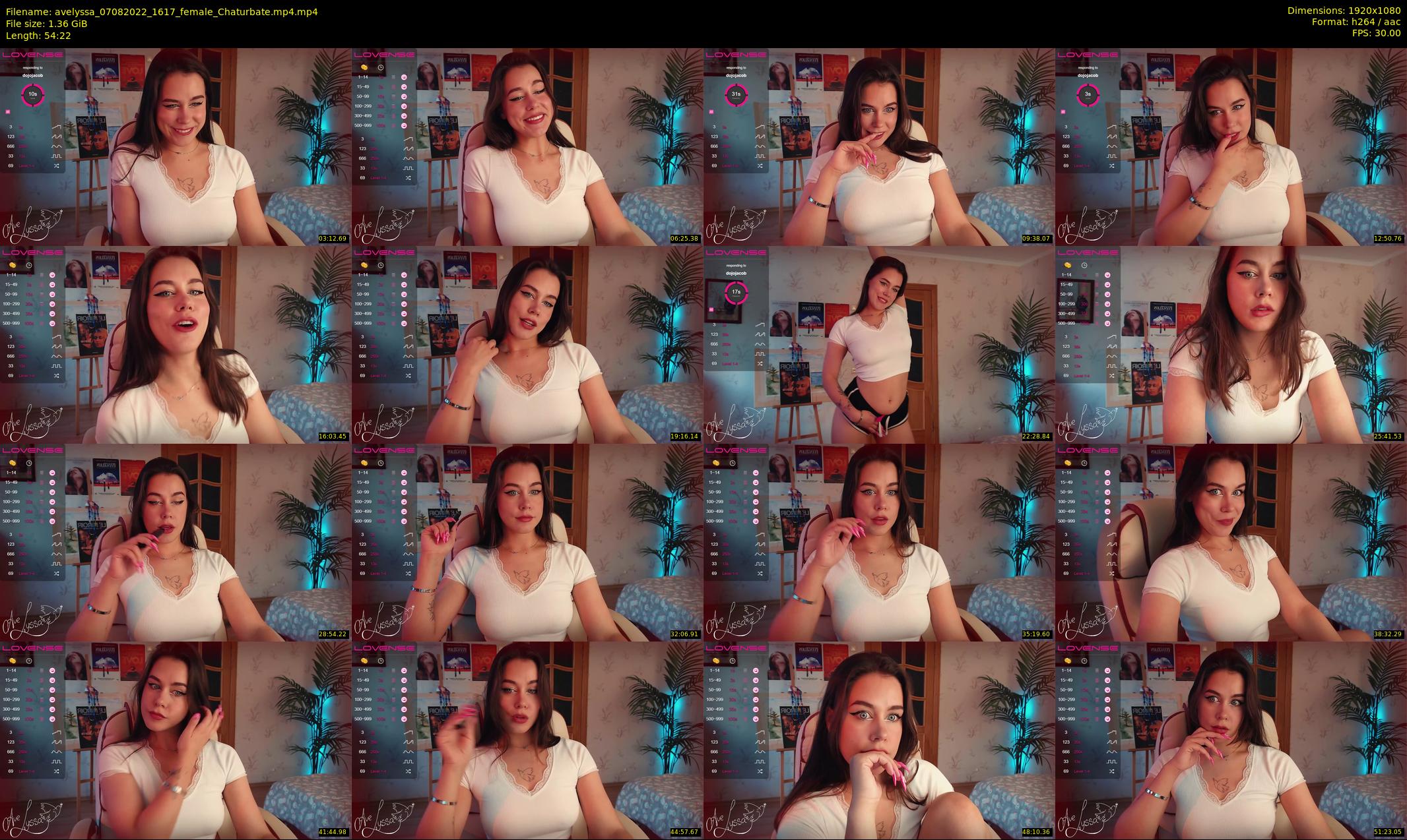 avelyssa — 55 minute Chaturbate female cam show recording, 1080p, Aug 7, 2022