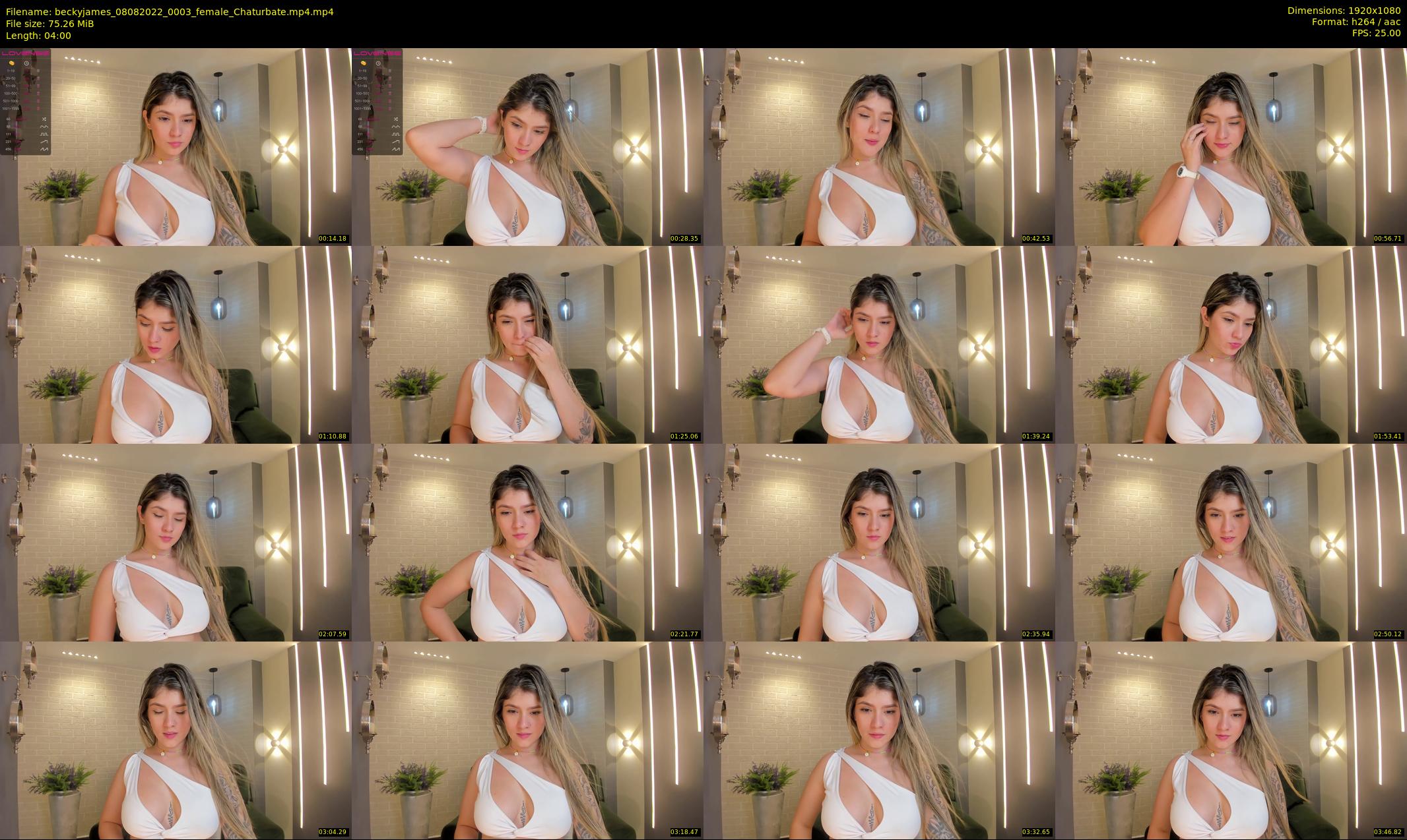 beckyjames — 4 minute Chaturbate female cam show recording, 1080p, Aug 8, 2022