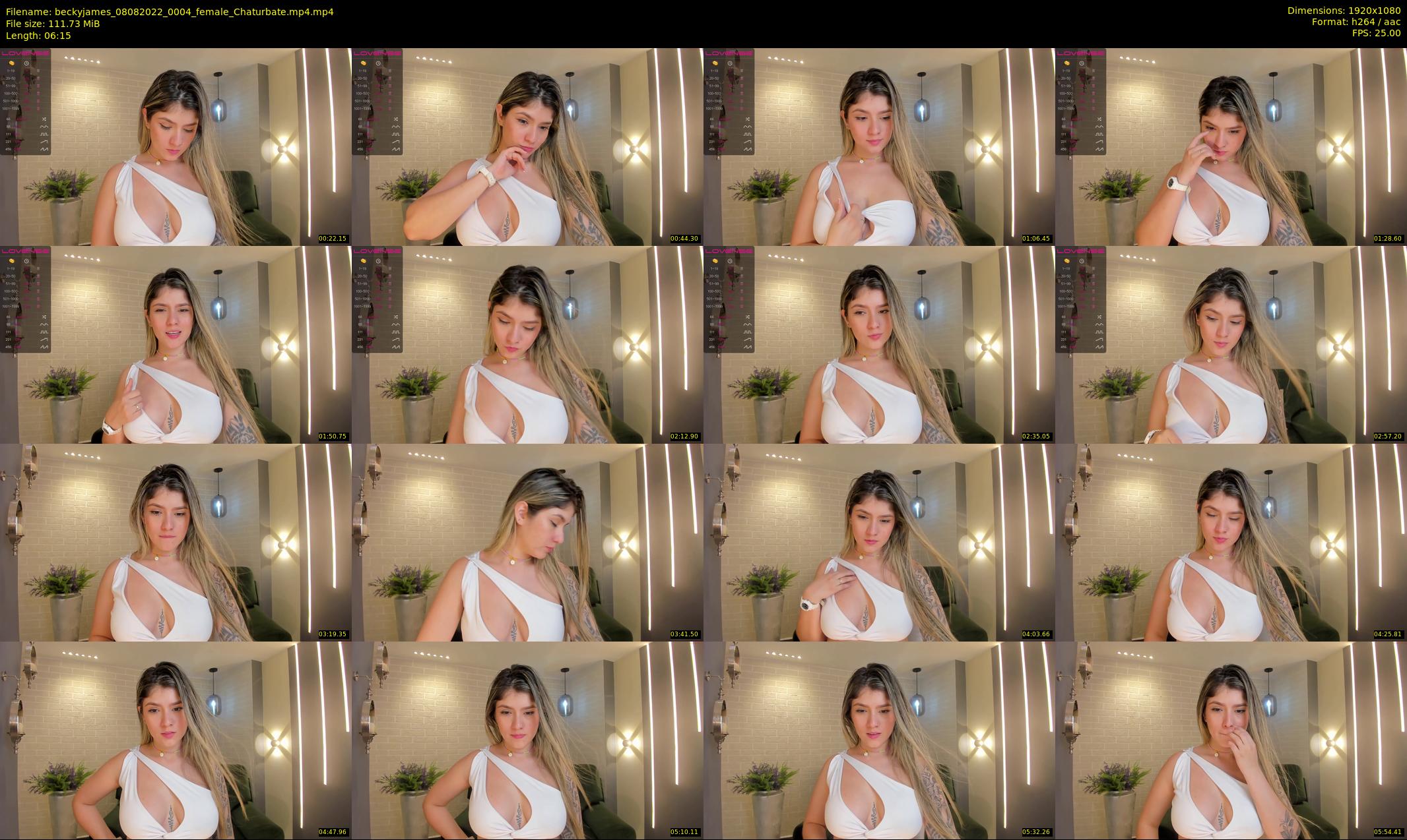 beckyjames — 7 minute Chaturbate female cam show recording, 1080p, Aug 8, 2022