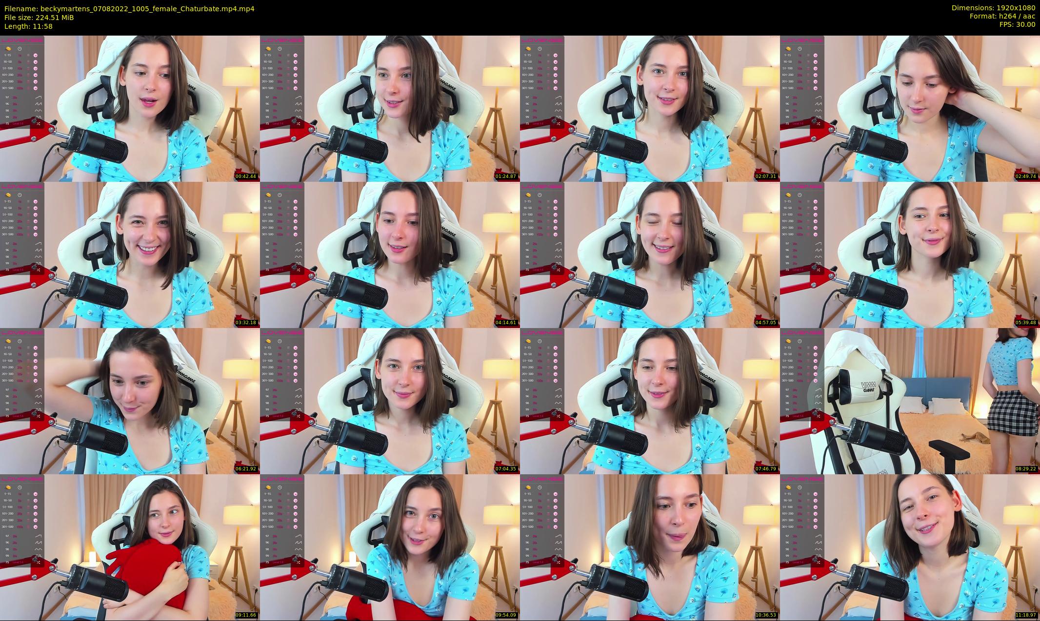 beckymartens — 12 minute Chaturbate female cam show recording, 1080p, Aug 7, 2022