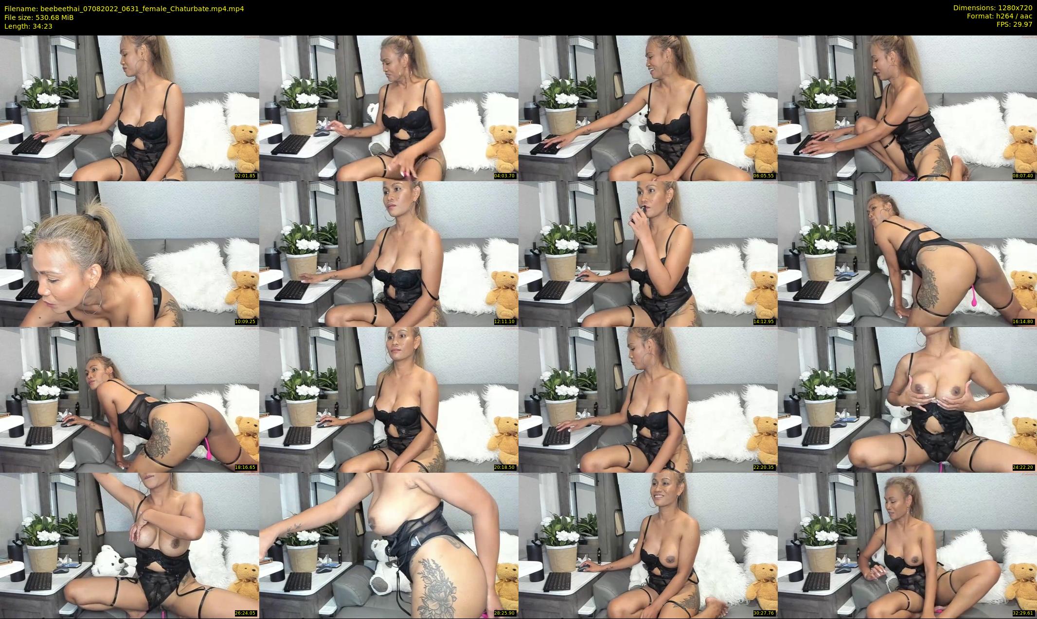 beebeethai — 35 minute Chaturbate female cam show recording, 720p, Aug 7, 2022