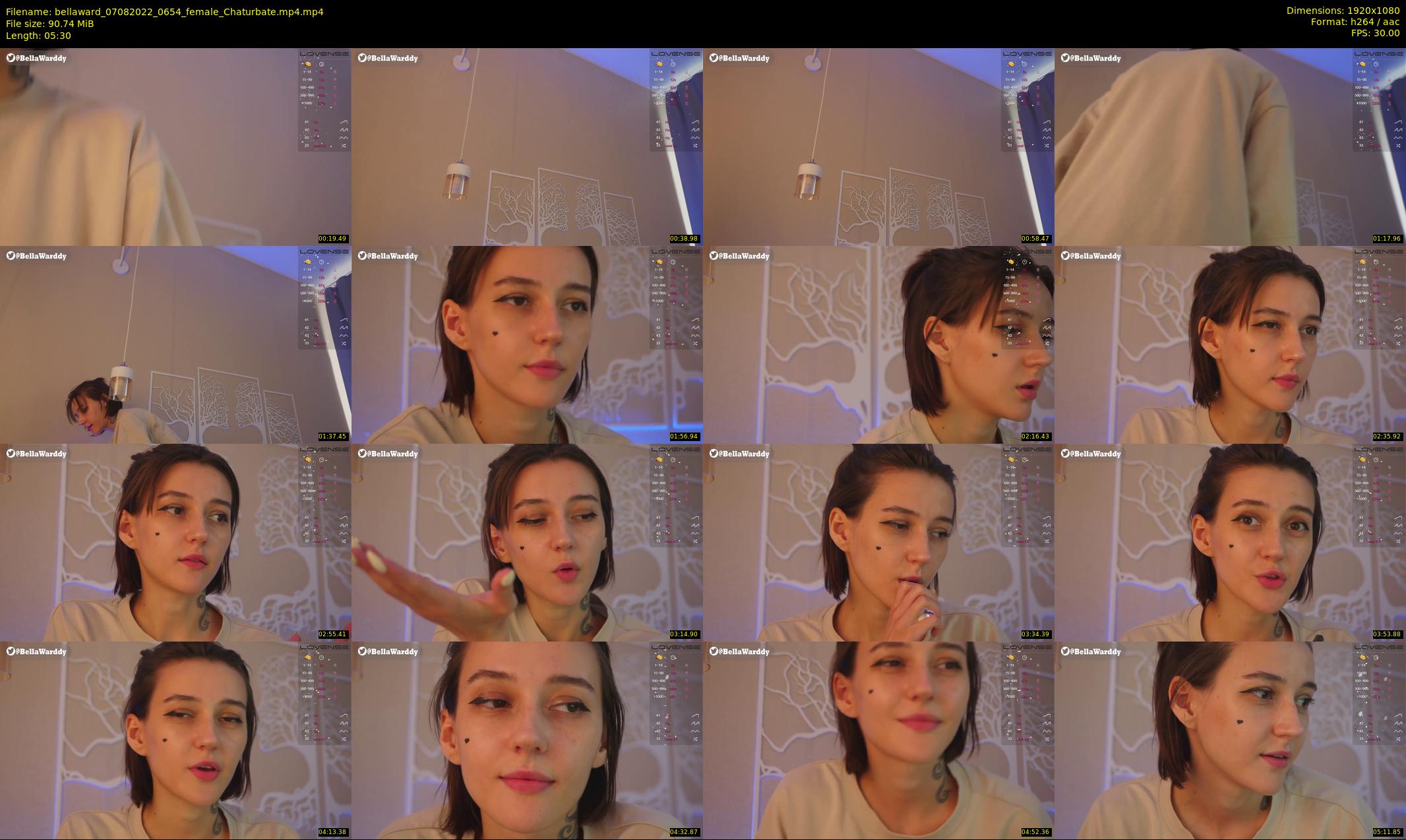 bellaward — 6 minute Chaturbate female cam show recording, 1080p, Aug 7, 2022