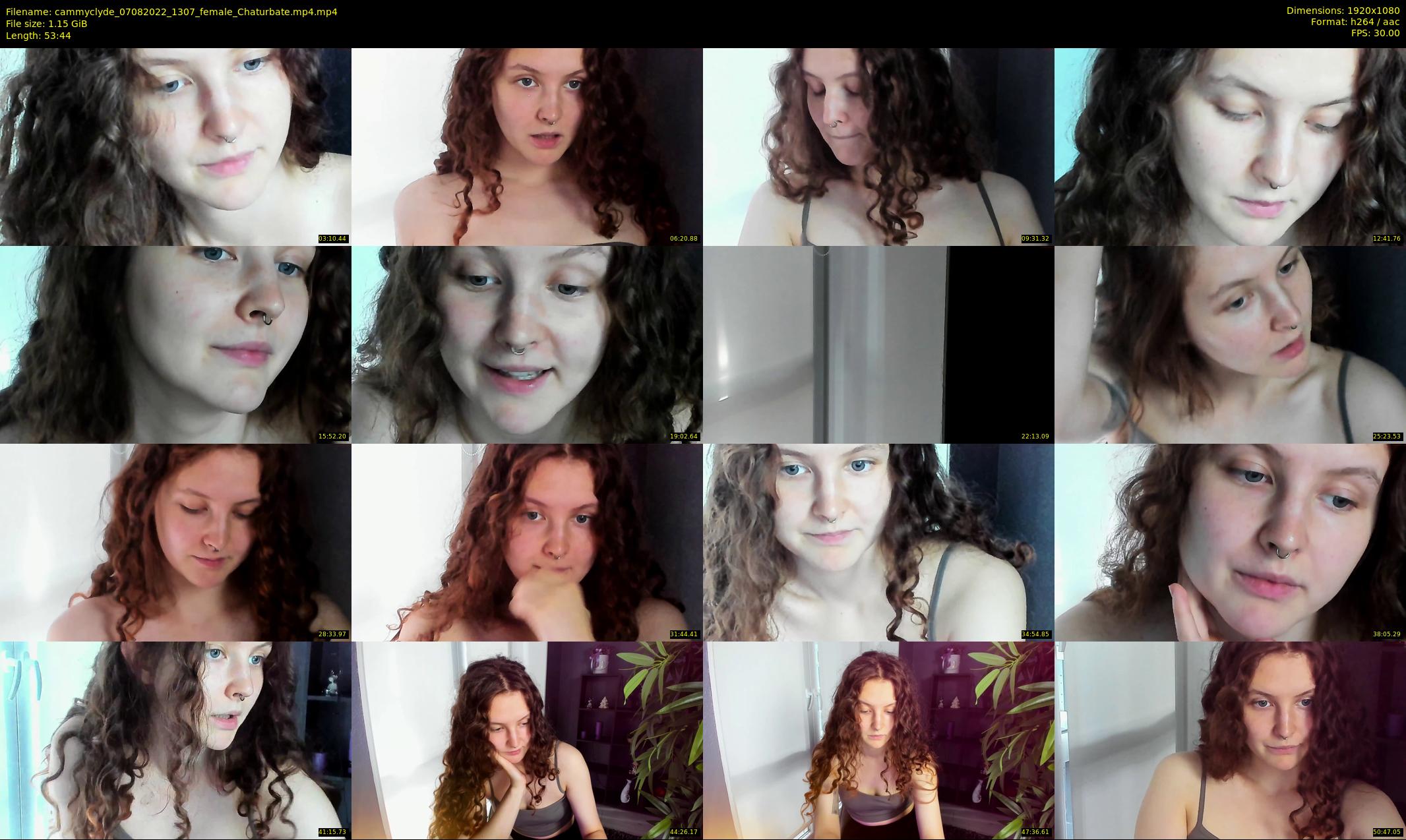 cammyclyde — 54 minute Chaturbate female cam show recording, 1080p, Aug 7, 2022