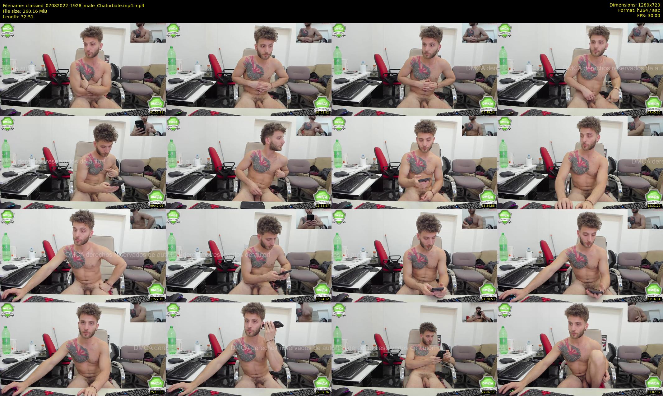 classied — 33 minute Chaturbate male cam show recording, 720p, Aug 7, 2022