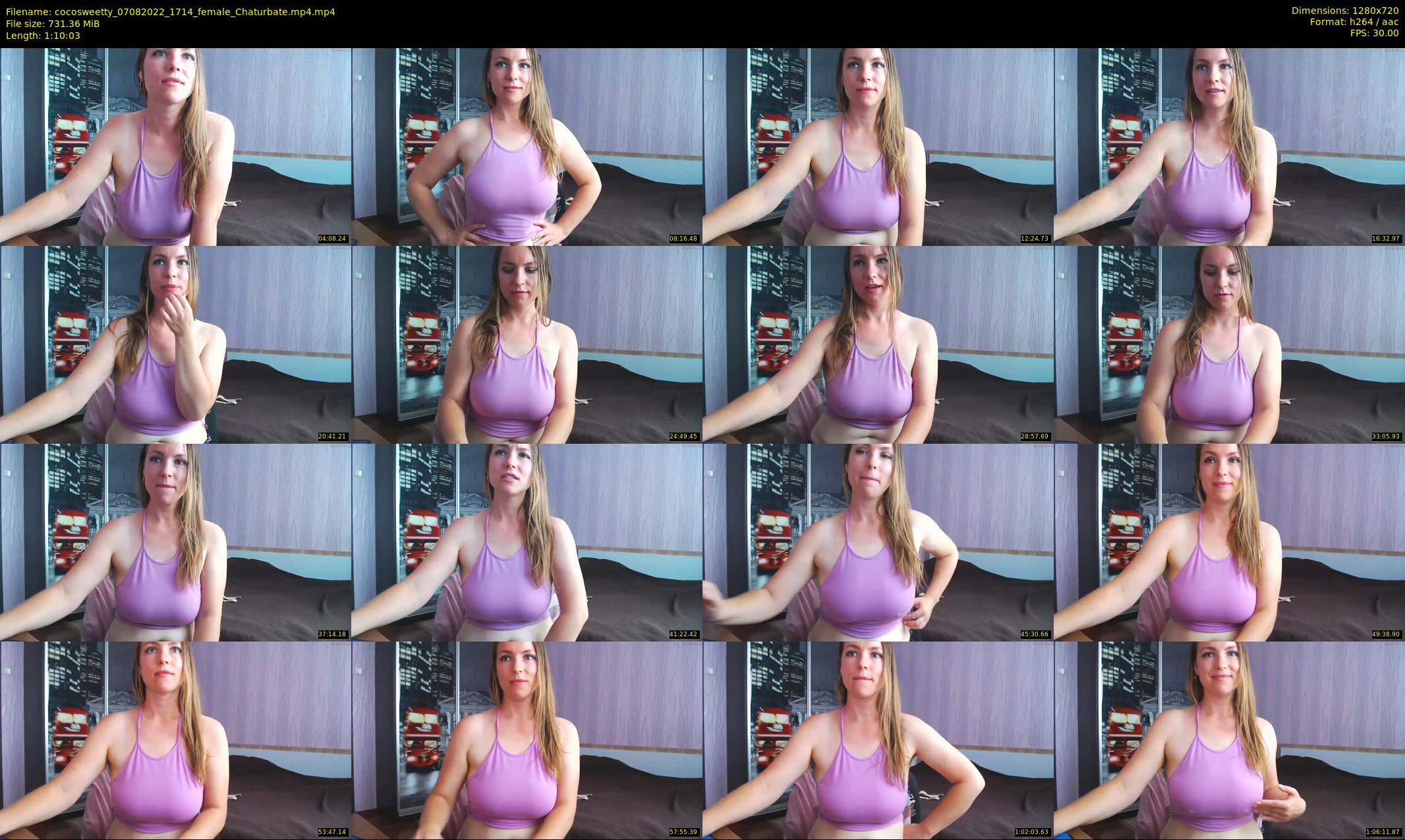 cocosweetty — 71 minute Chaturbate female cam show recording, 720p, Aug 7, 2022