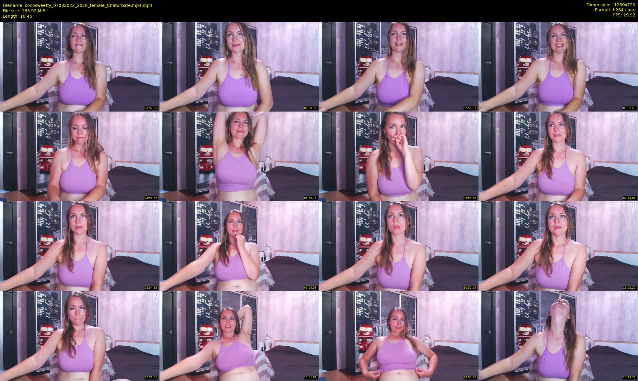 cocosweetty — 17 minute Chaturbate female cam show recording, 720p, Aug 7, 2022