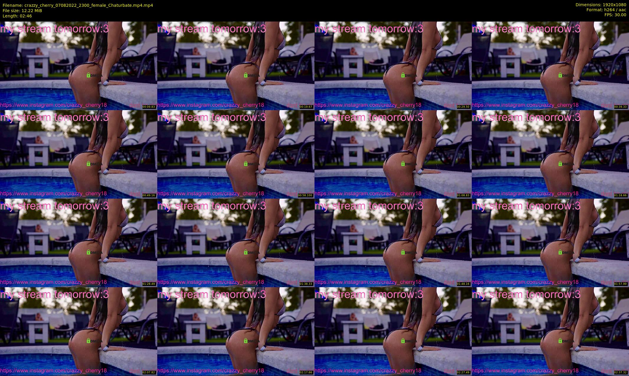 crazzy_cherry — 3 minute Chaturbate female cam show recording, 1080p, Aug 7, 2022