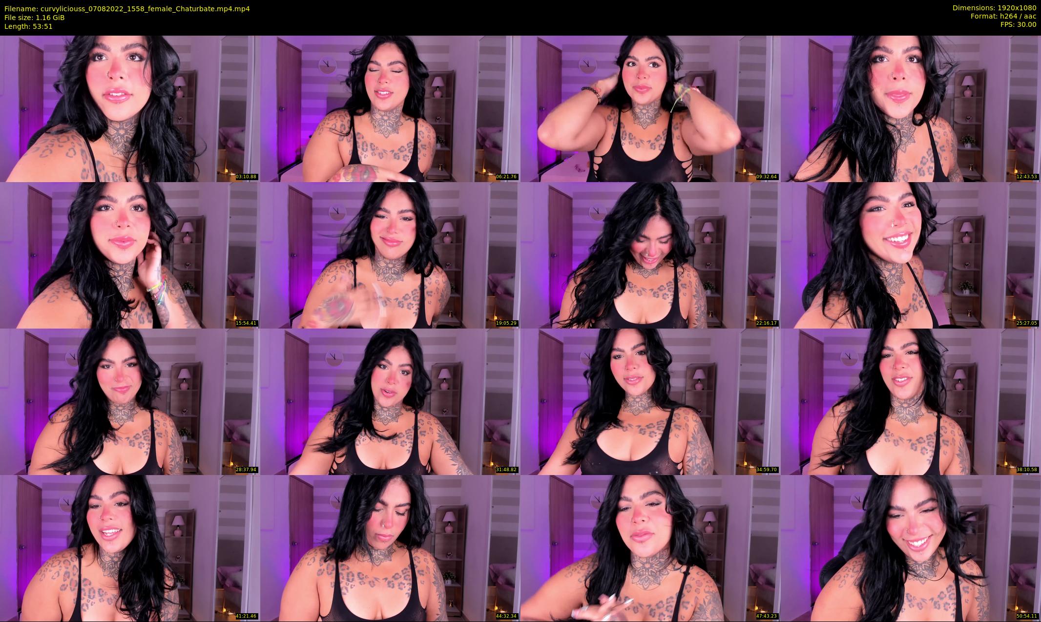 curvyliciouss — 54 minute Chaturbate female cam show recording, 1080p, Aug 7, 2022
