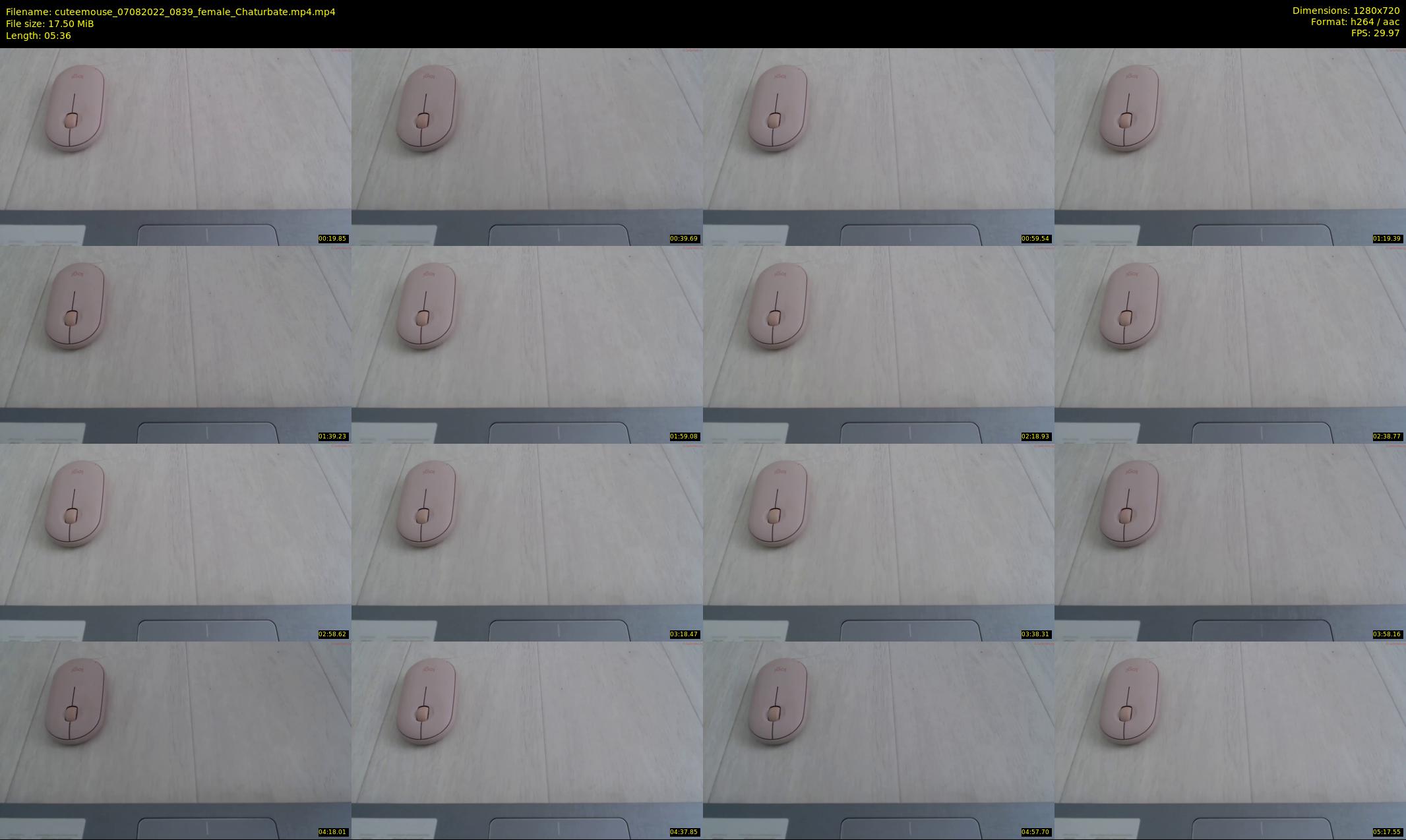 cuteemouse — 6 minute Chaturbate female cam show recording, 720p, Aug 7, 2022