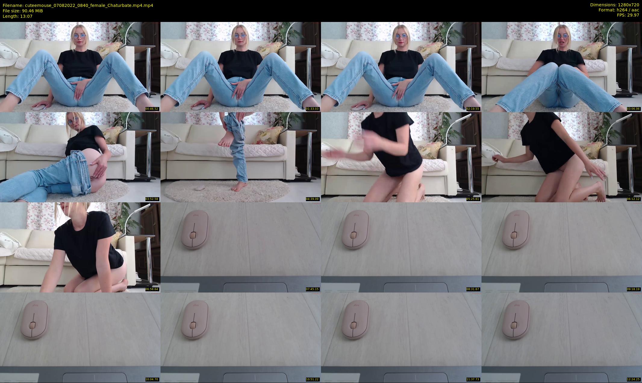 cuteemouse — 14 minute Chaturbate female cam show recording, 720p, Aug 7, 2022
