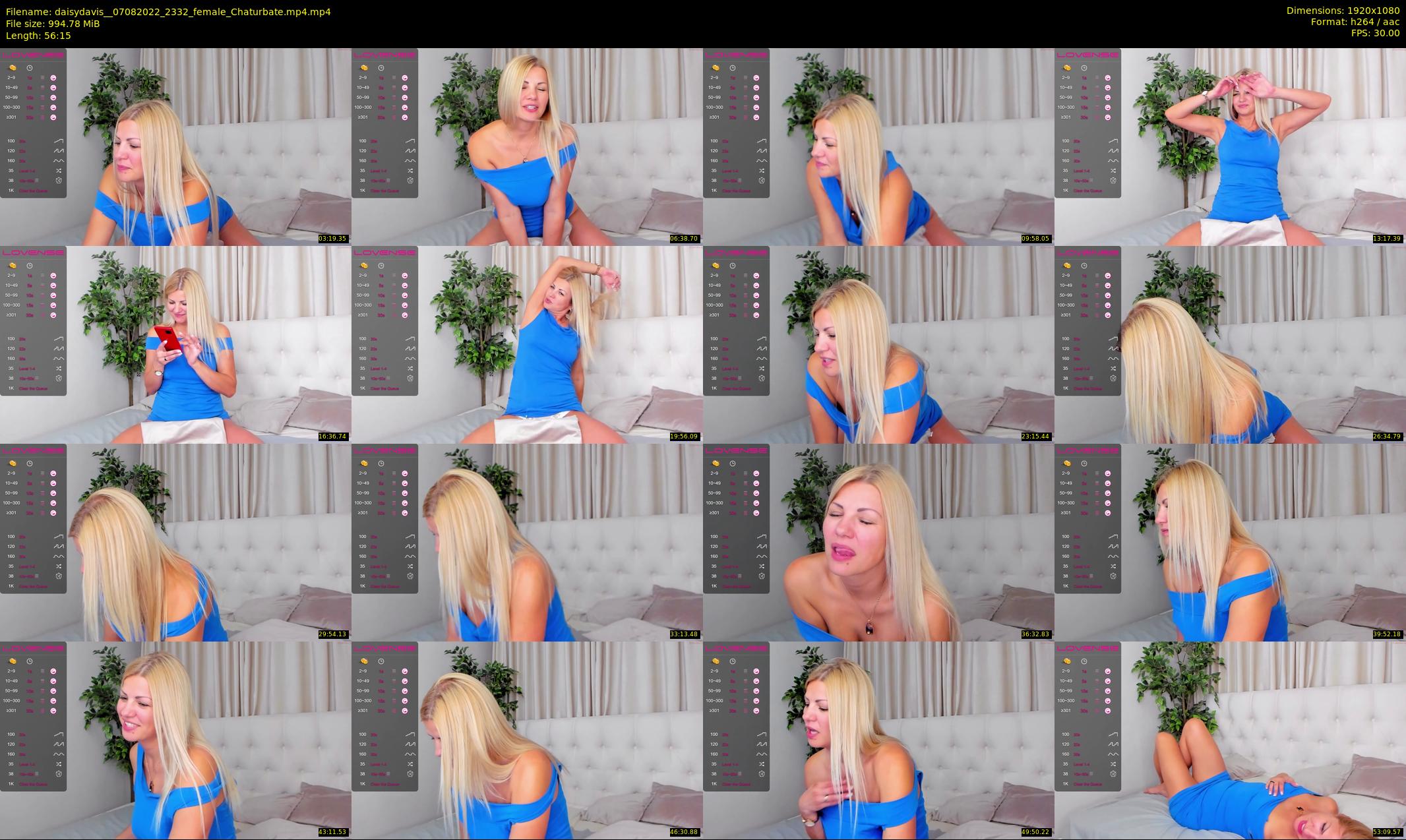 daisydavis_ — 57 minute Chaturbate female cam show recording, 1080p, Aug 7, 2022