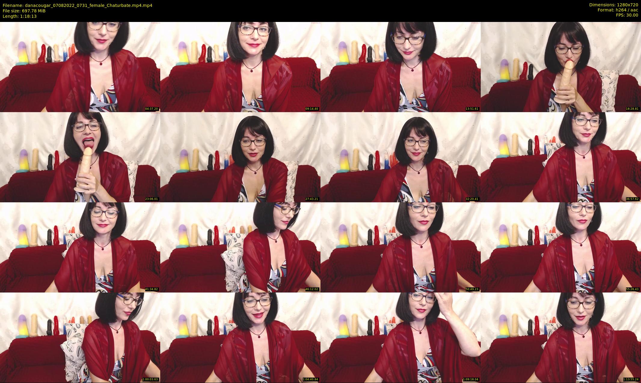 danacougar — 79 minute Chaturbate female cam show recording, 720p, Aug 7, 2022