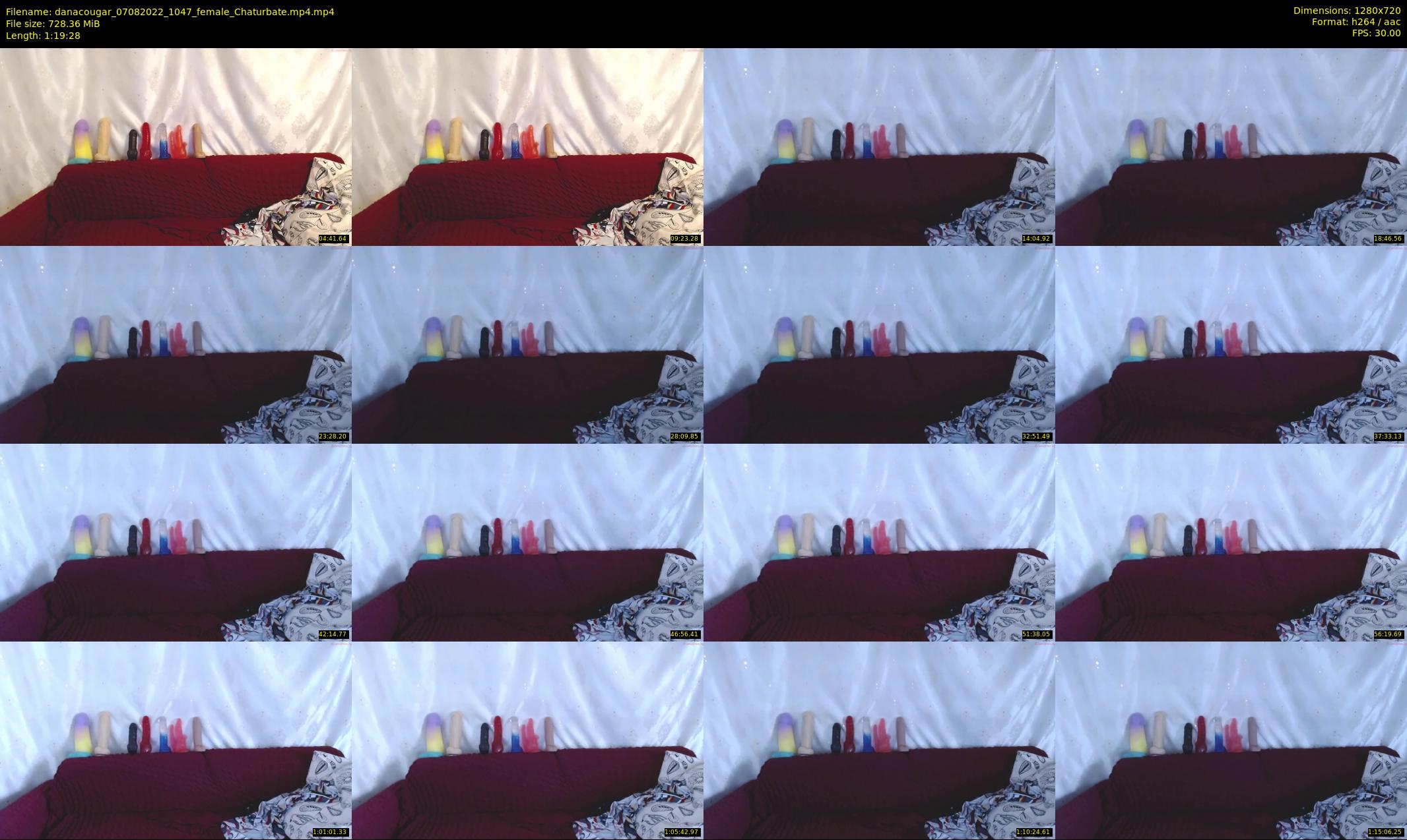 danacougar — 80 minute Chaturbate female cam show recording, 720p, Aug 7, 2022