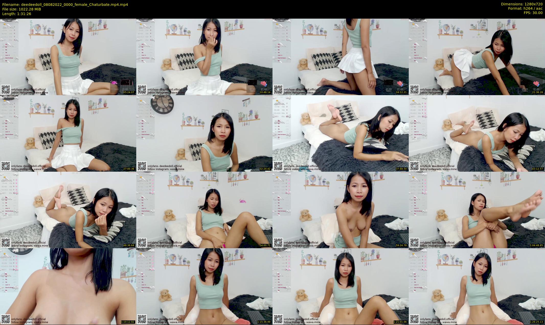 deedeedoll — 92 minute Chaturbate female cam show recording, 720p, Aug 8, 2022