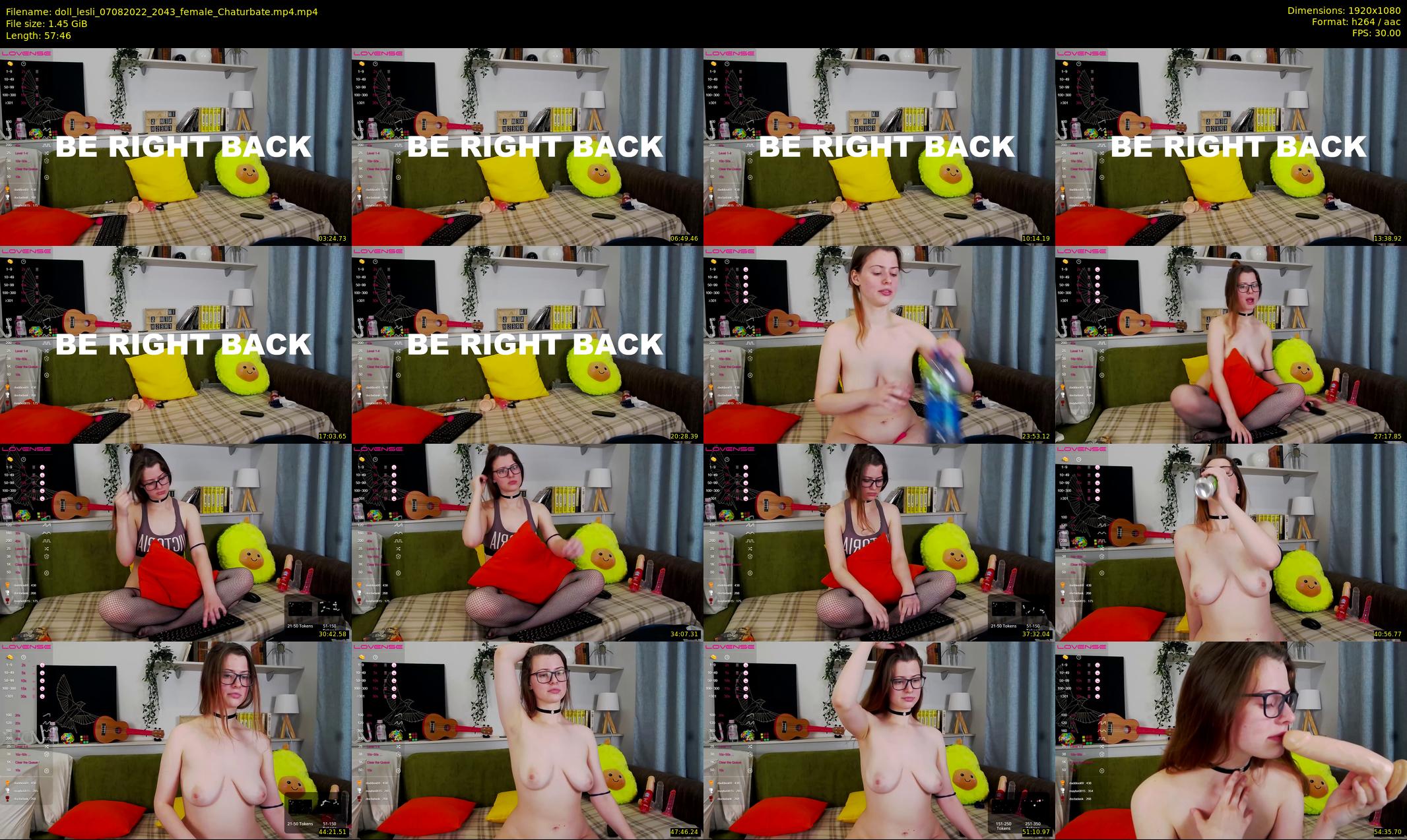 doll_lesli — 58 minute Chaturbate female cam show recording, 1080p, Aug 7, 2022