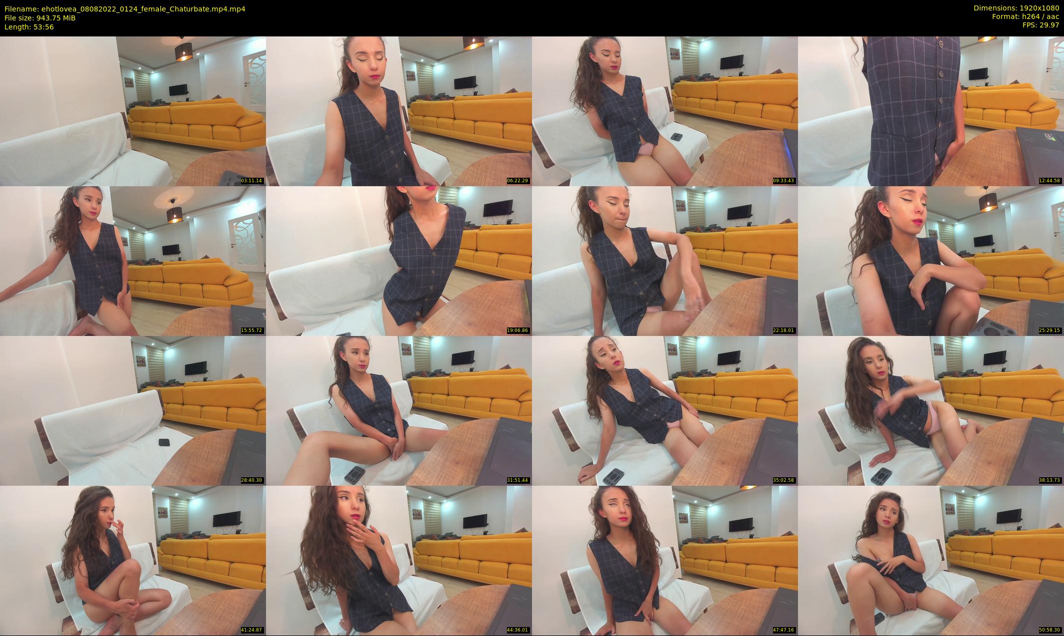 ehotlovea — 54 minute Chaturbate female cam show recording, 1080p, Aug 8, 2022